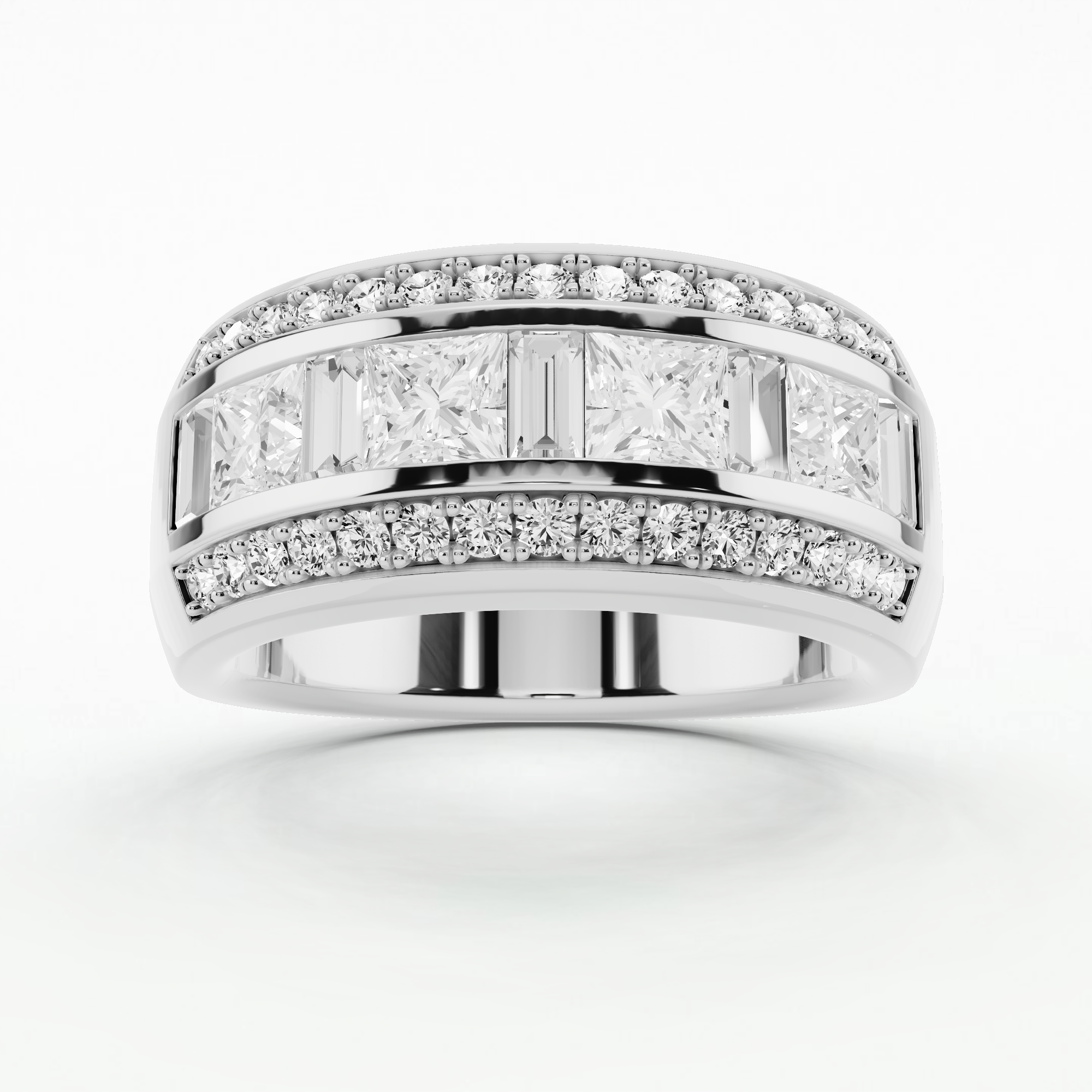 Urban Edge Fashion Band-Multi Stone