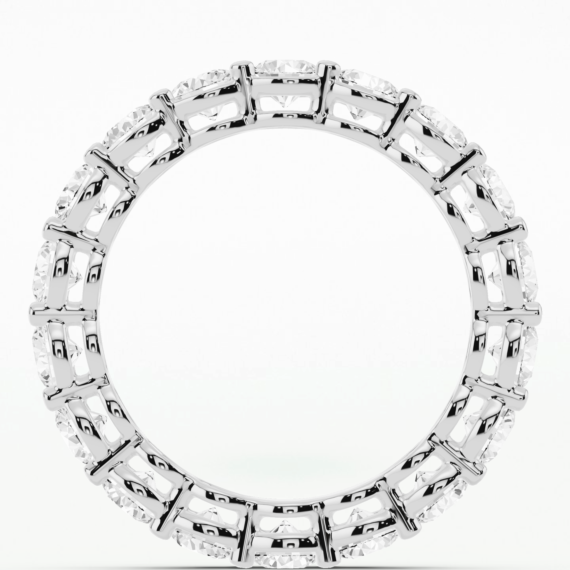 Classic Prong - Set Eternity Band-Round