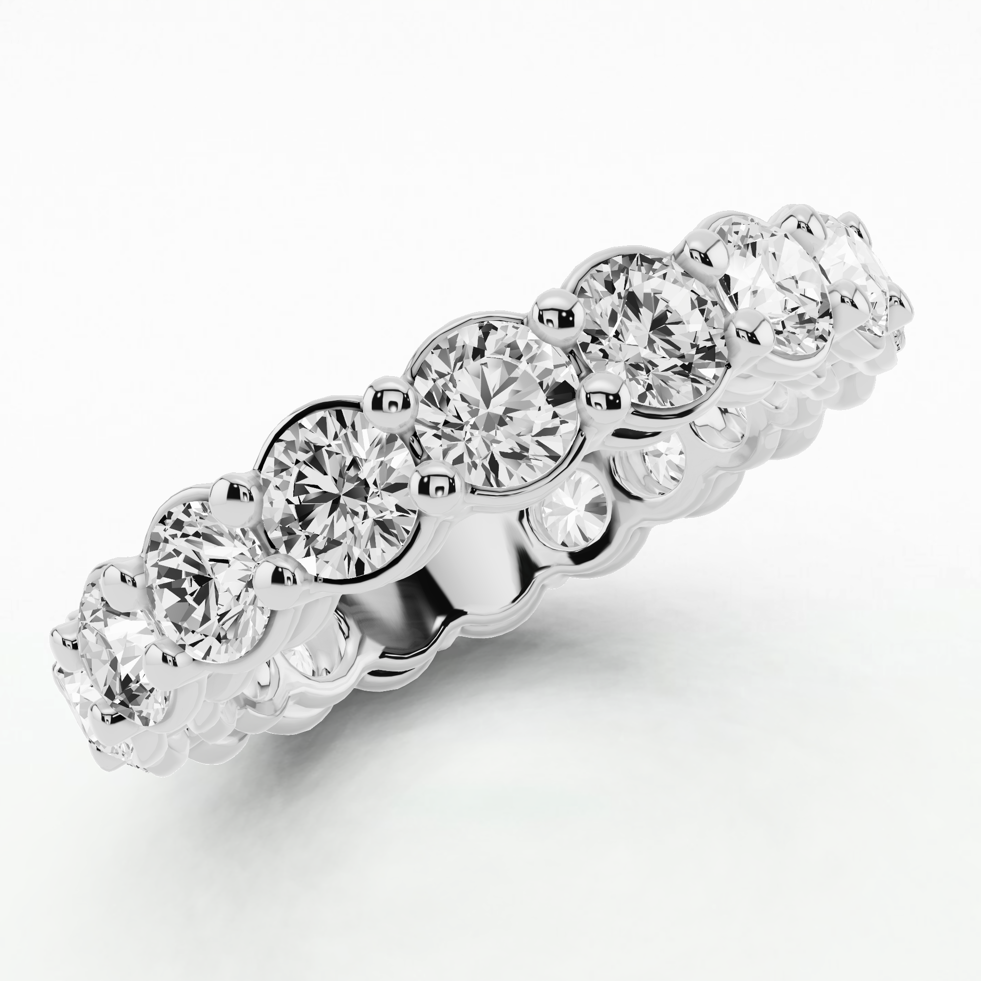 Classic Prong - Set Eternity Band-Round