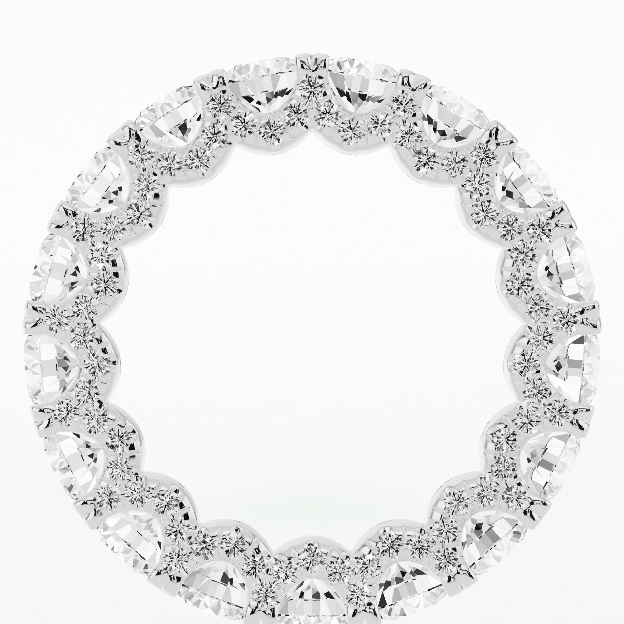 Infinite Curve Full Eternity Band-Round