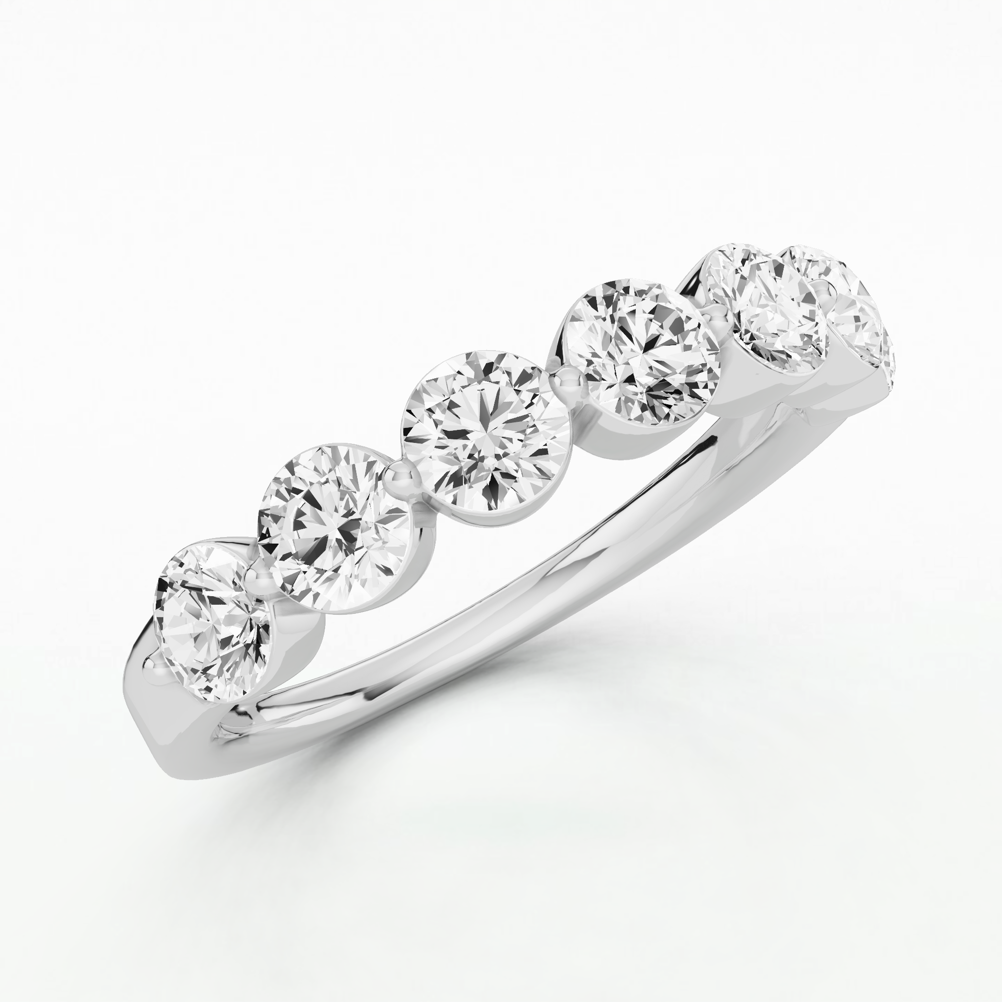 Mystique Half Eternity Band-Round