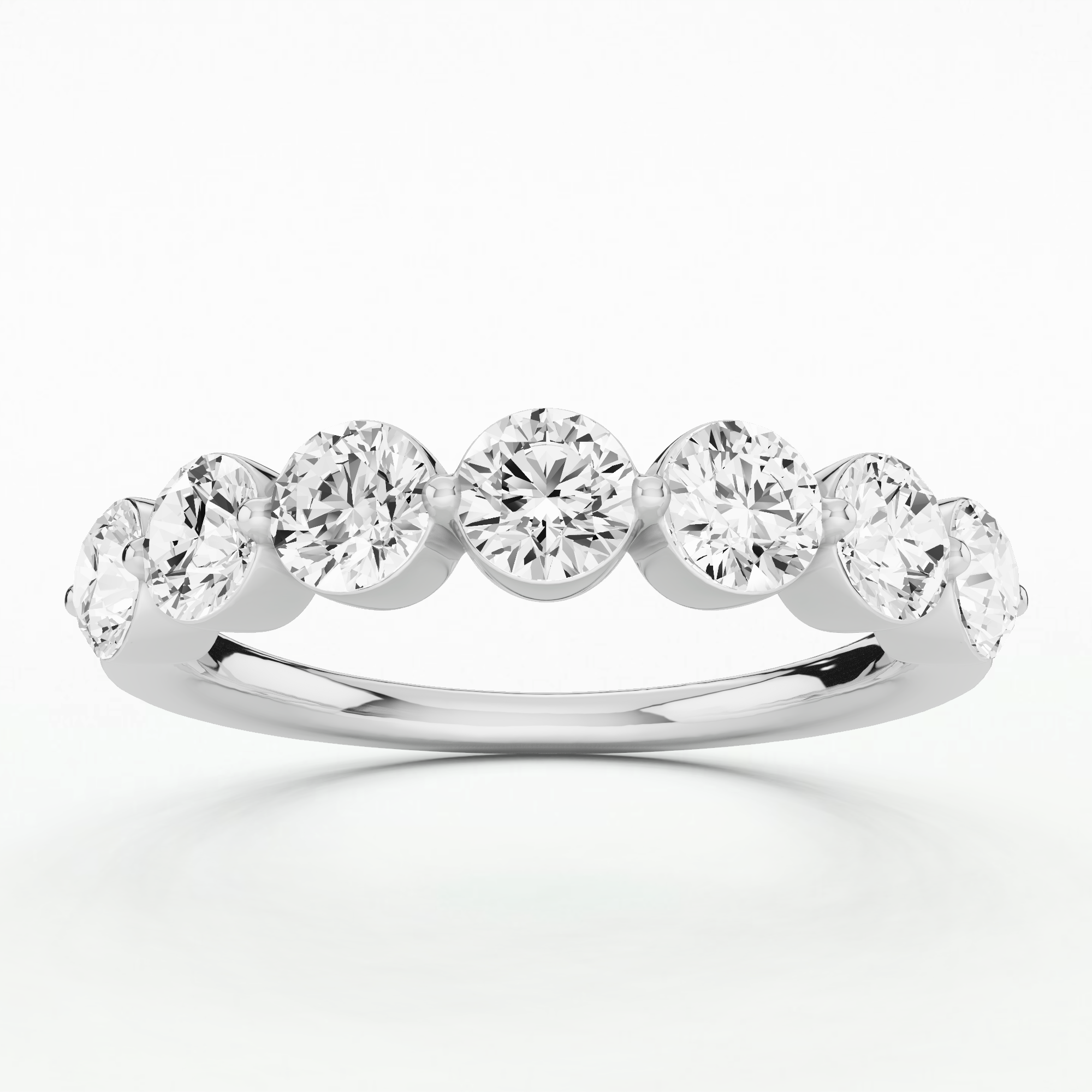 Mystique Half Eternity Band-Round