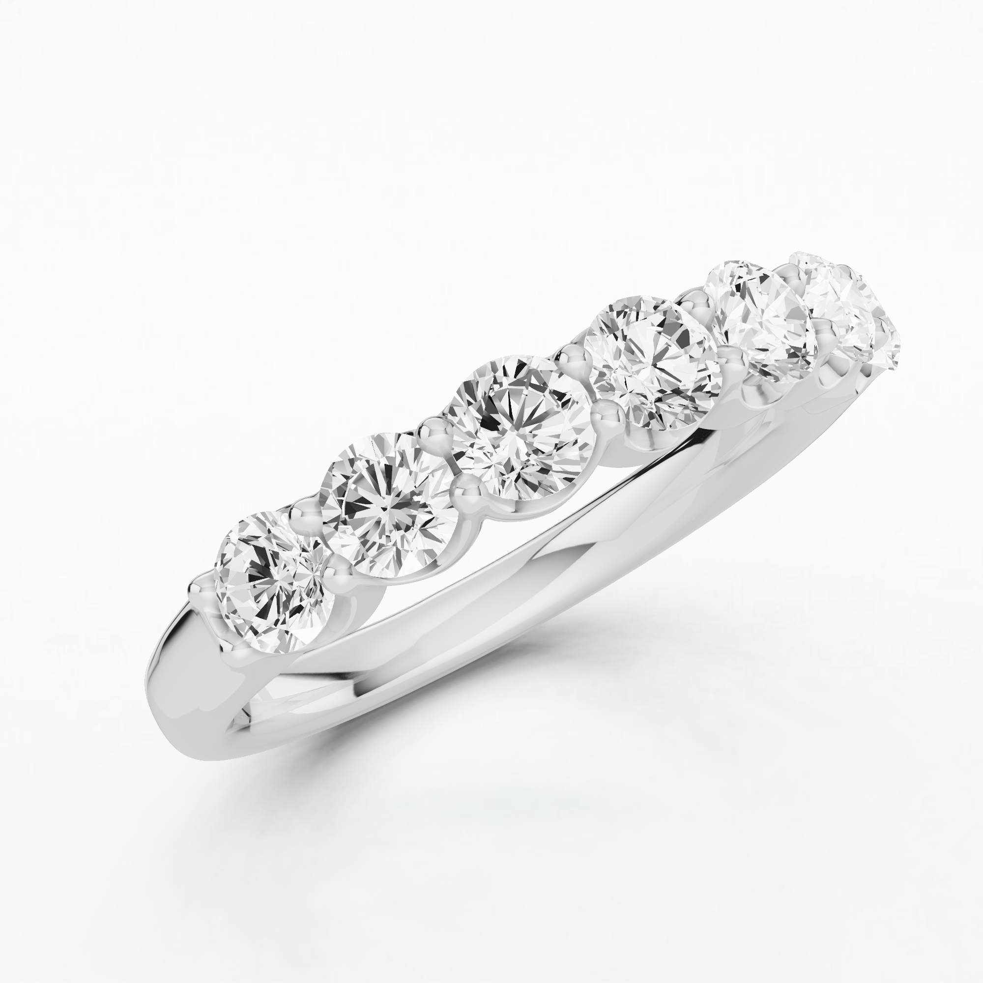 Anaya Half Eternity Band-Round