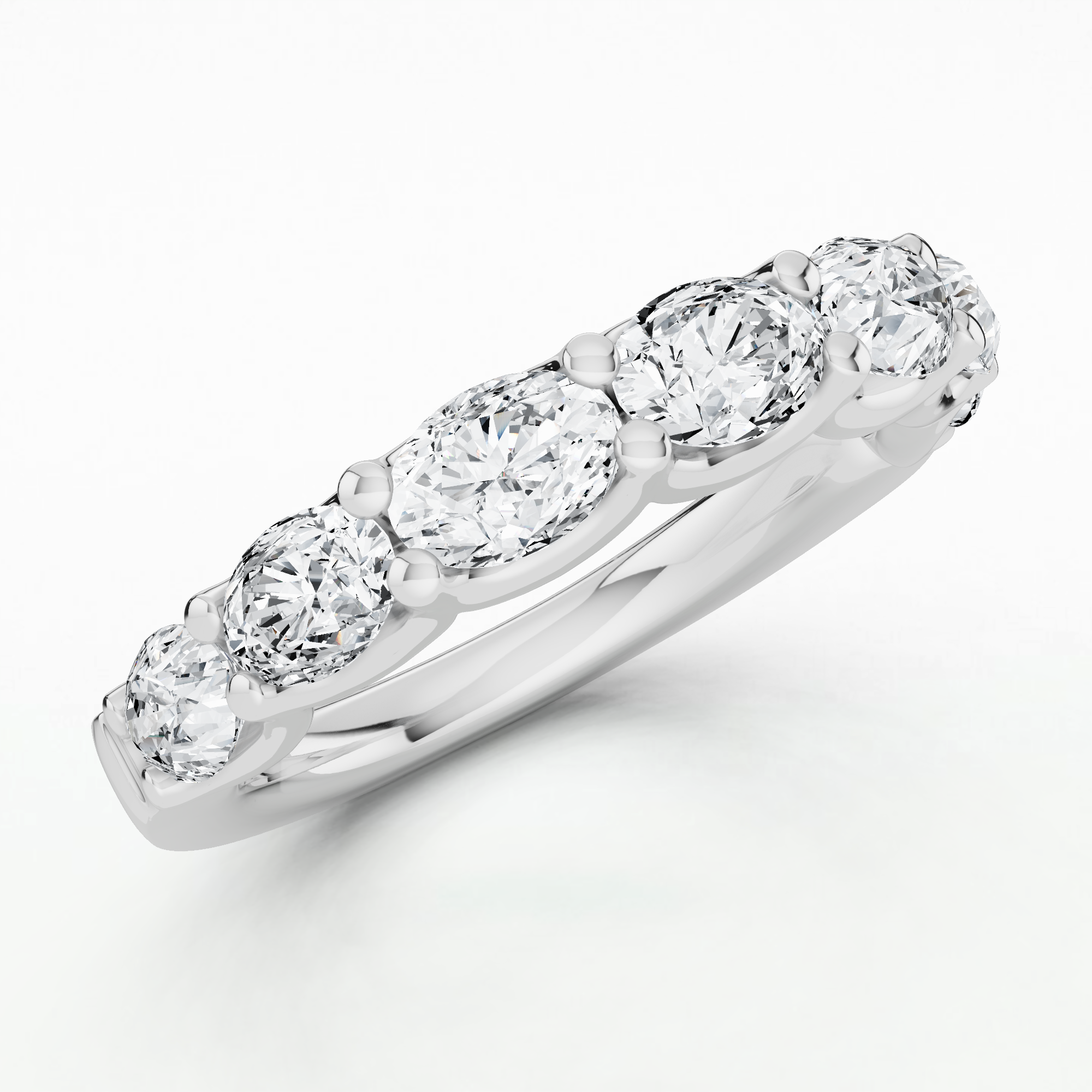 Harriet Half Eternity Band-Oval