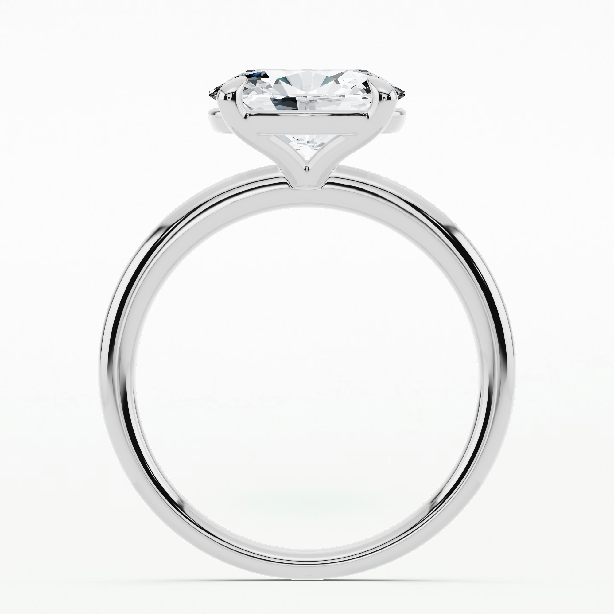 Eternal Solitaire Diamond Ring-Oval