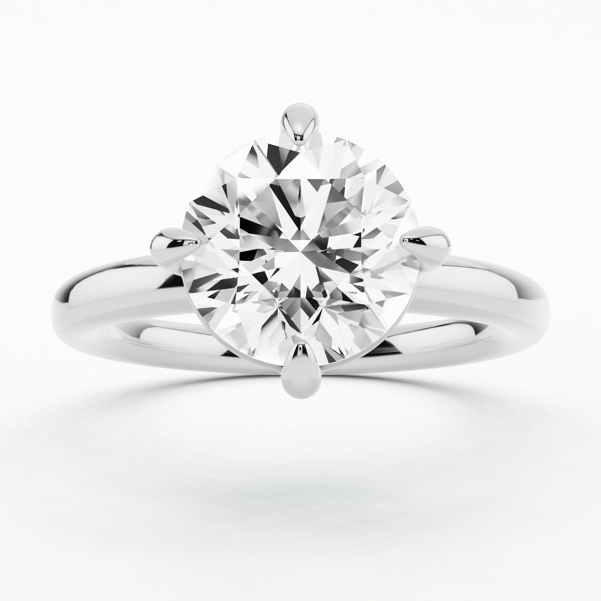 Eternal Solitaire Diamond Ring-Round