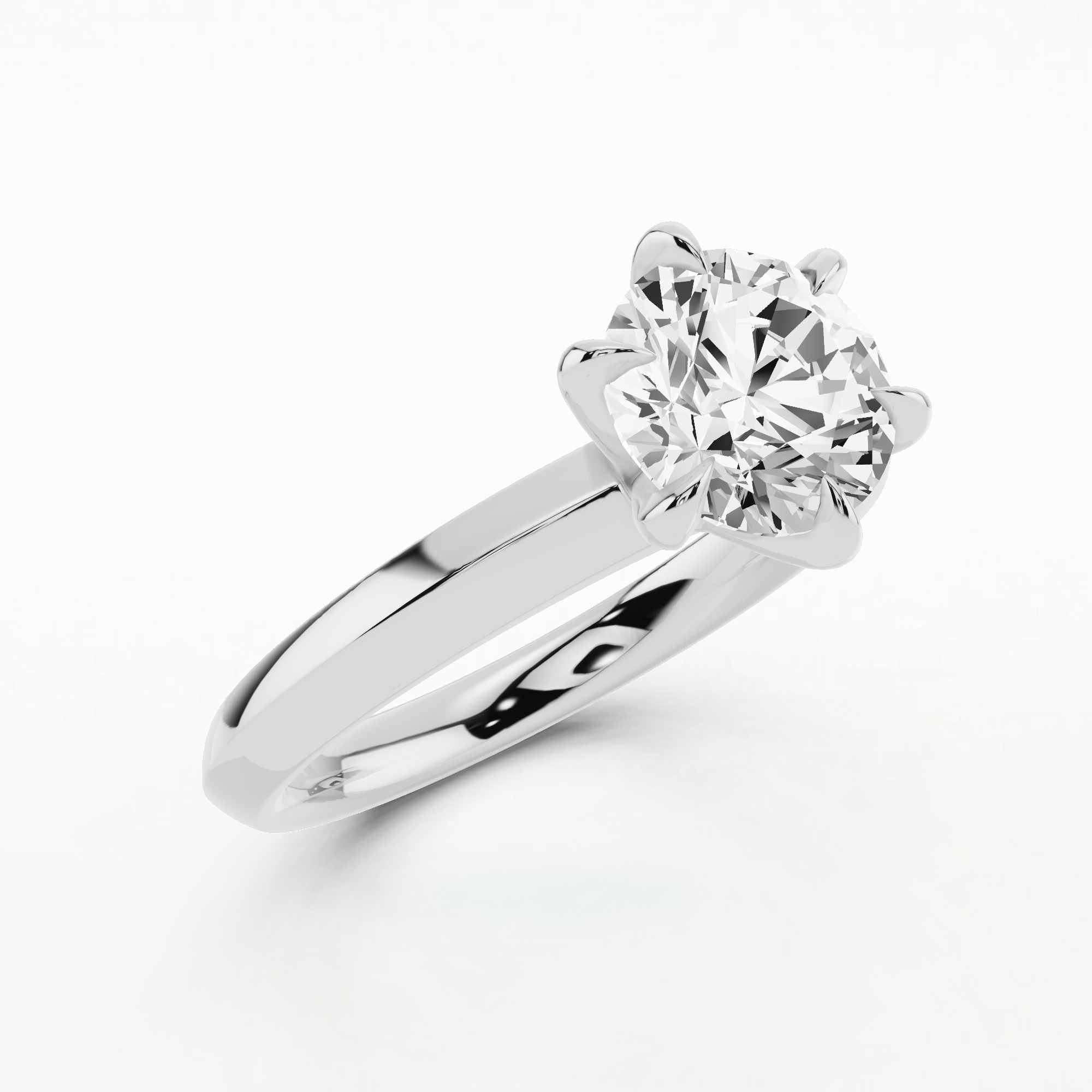 Evermore Solitaire Diamond Ring-Round