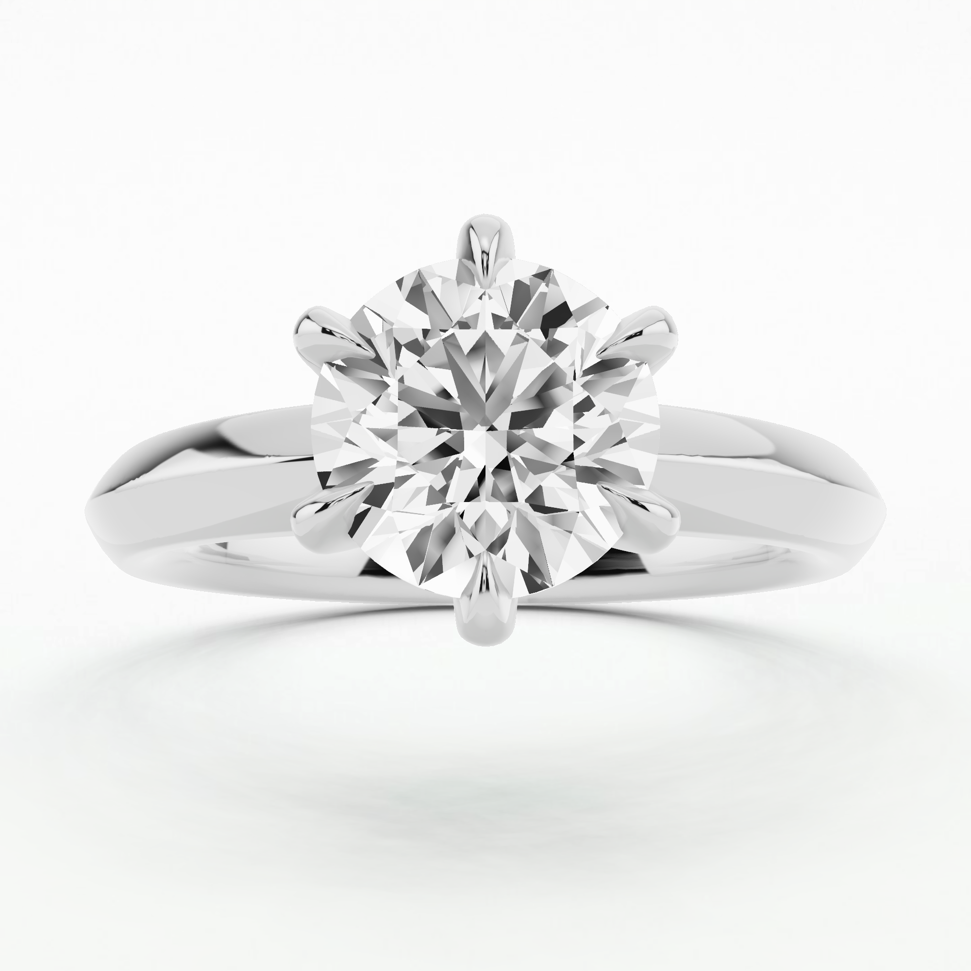 Evermore Solitaire Diamond Ring-Round