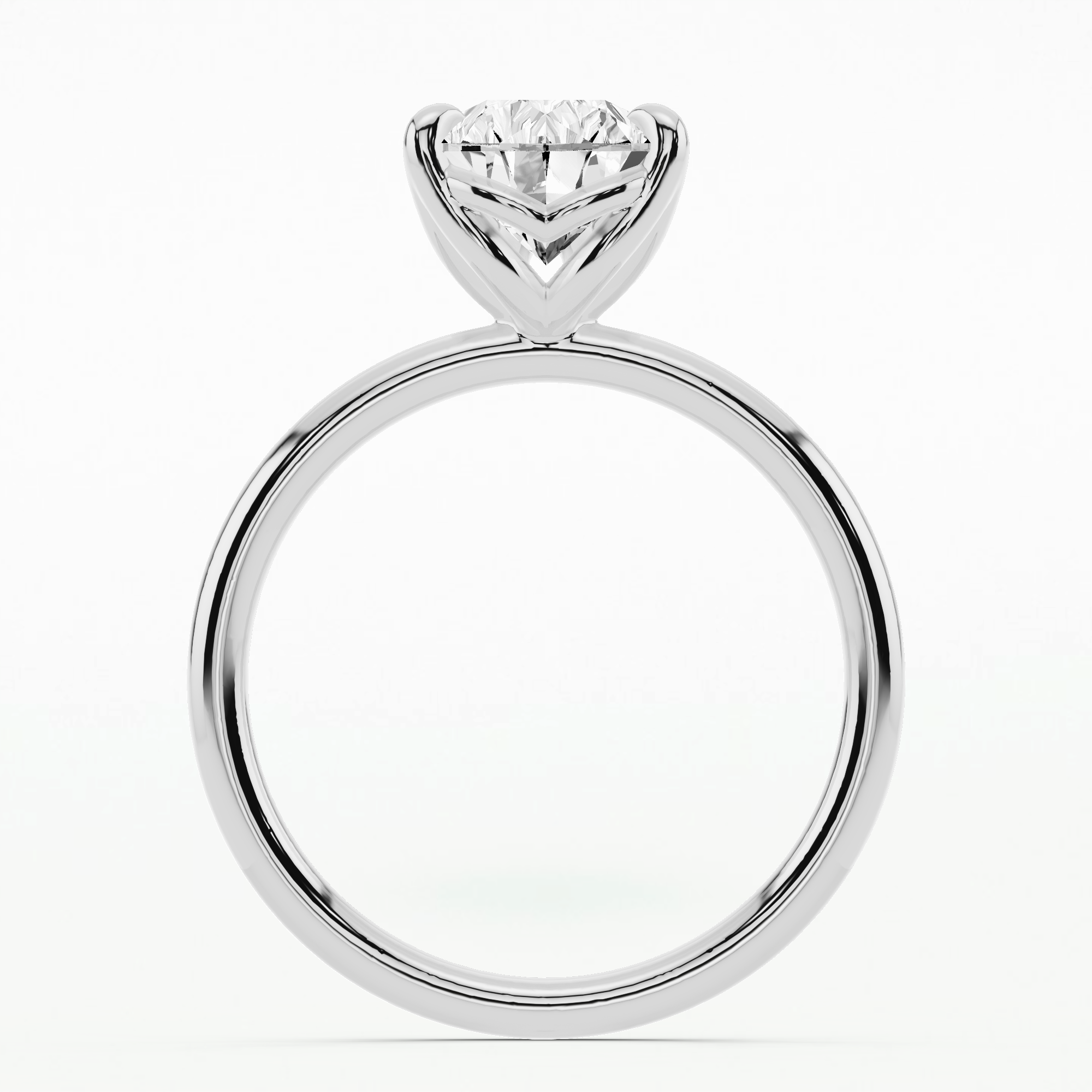 Gemma Solitaire Diamond Ring-Pear