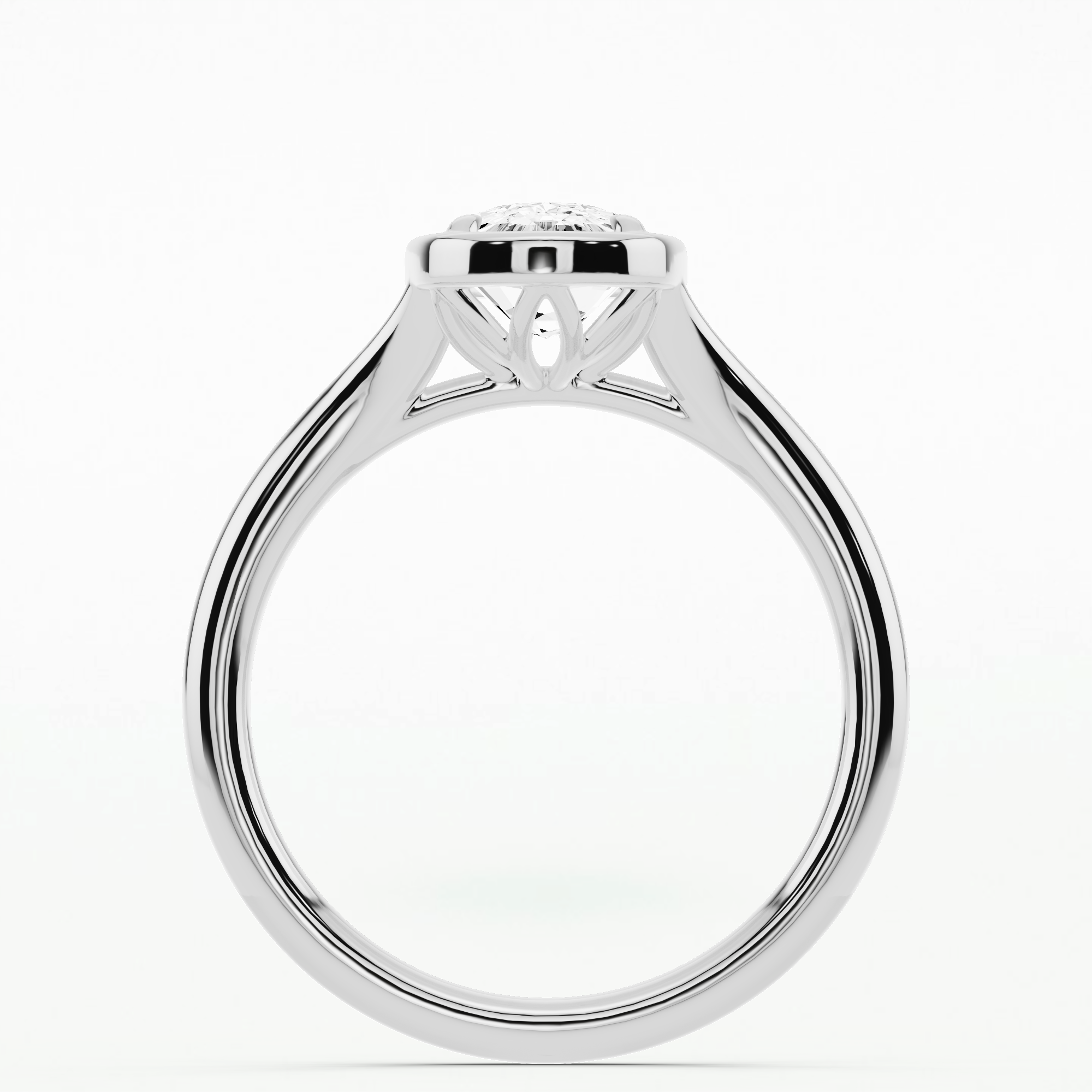 Love Story  Engagement Ring - Cushion