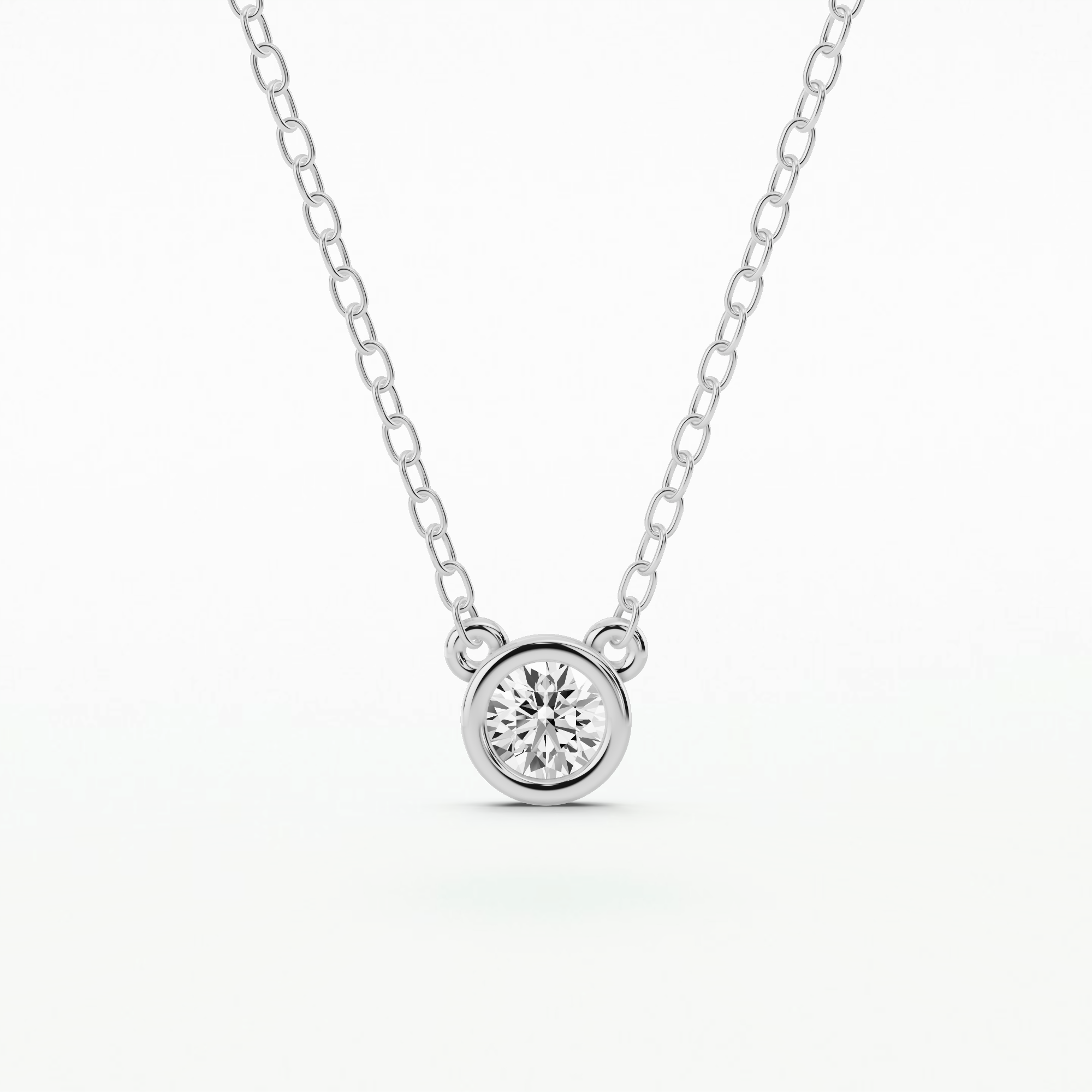 Dew Drops Nova Solitaire Pendant-Round