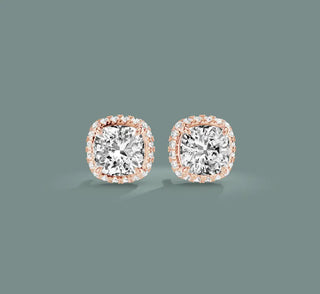 DONUT HALO DIAMOND STUDS