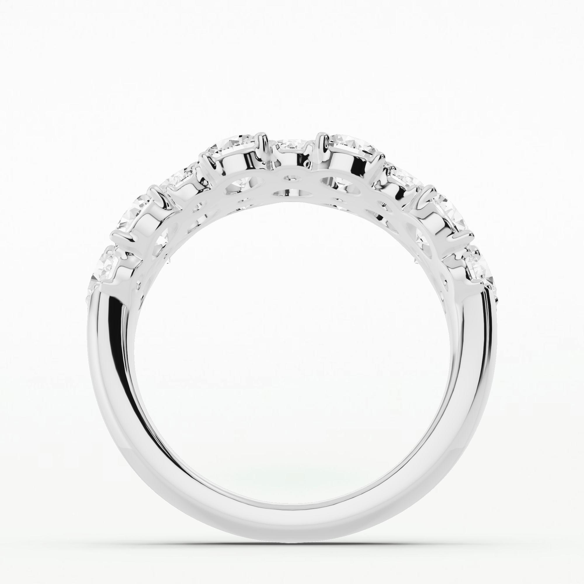 Sun-Moon Three Row Band-Round