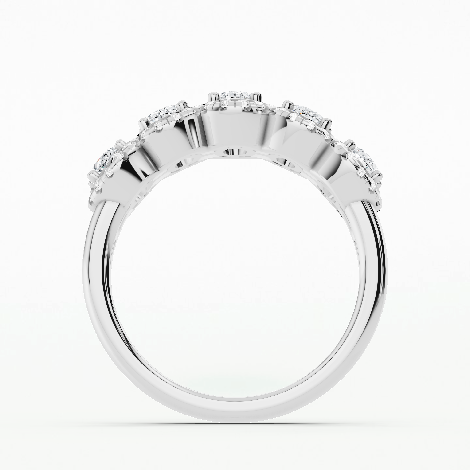 Celestia Halo Lab-Grown Diamond Band-Oval