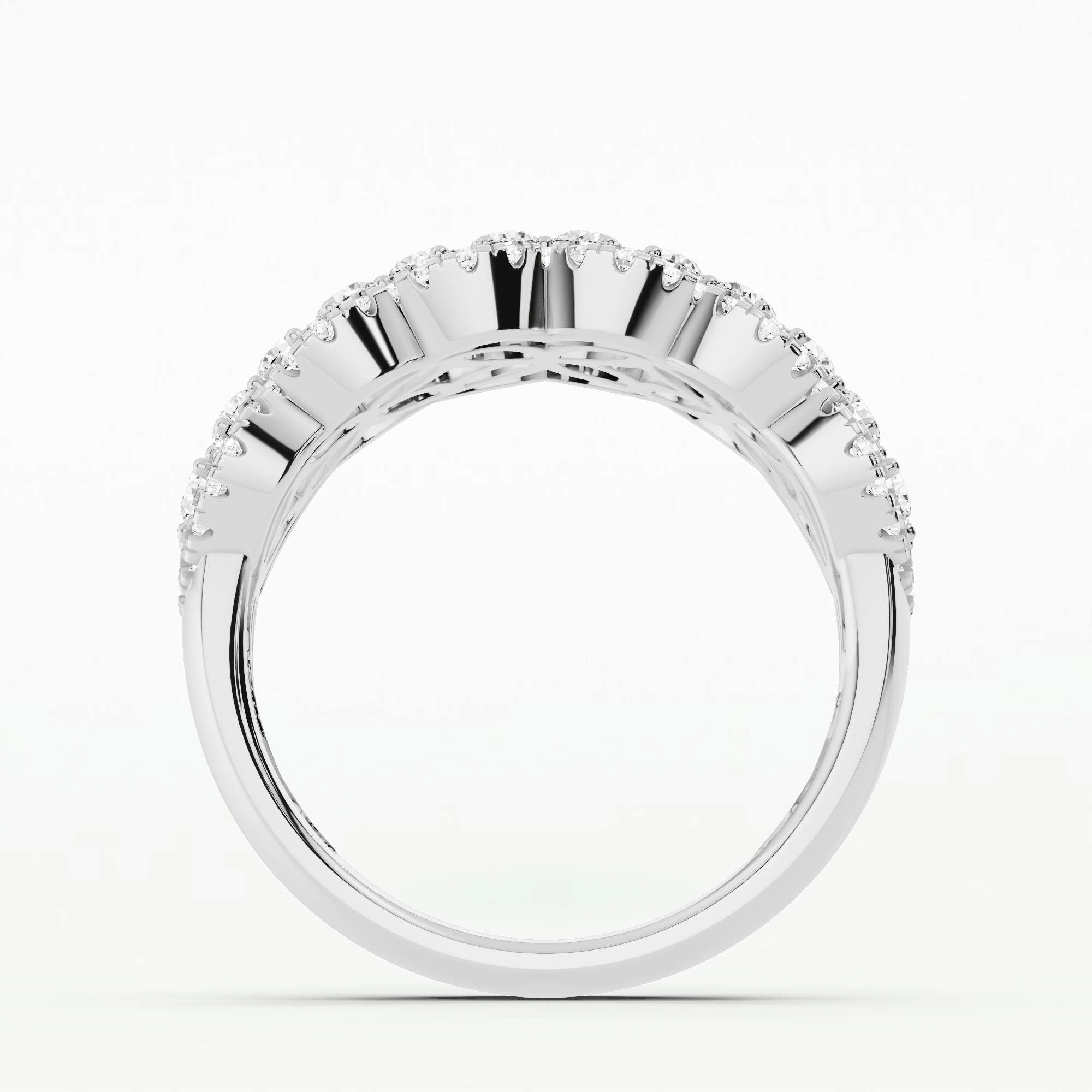 Elysian Glow Lab-Grown Diamond Fashion Band-Round