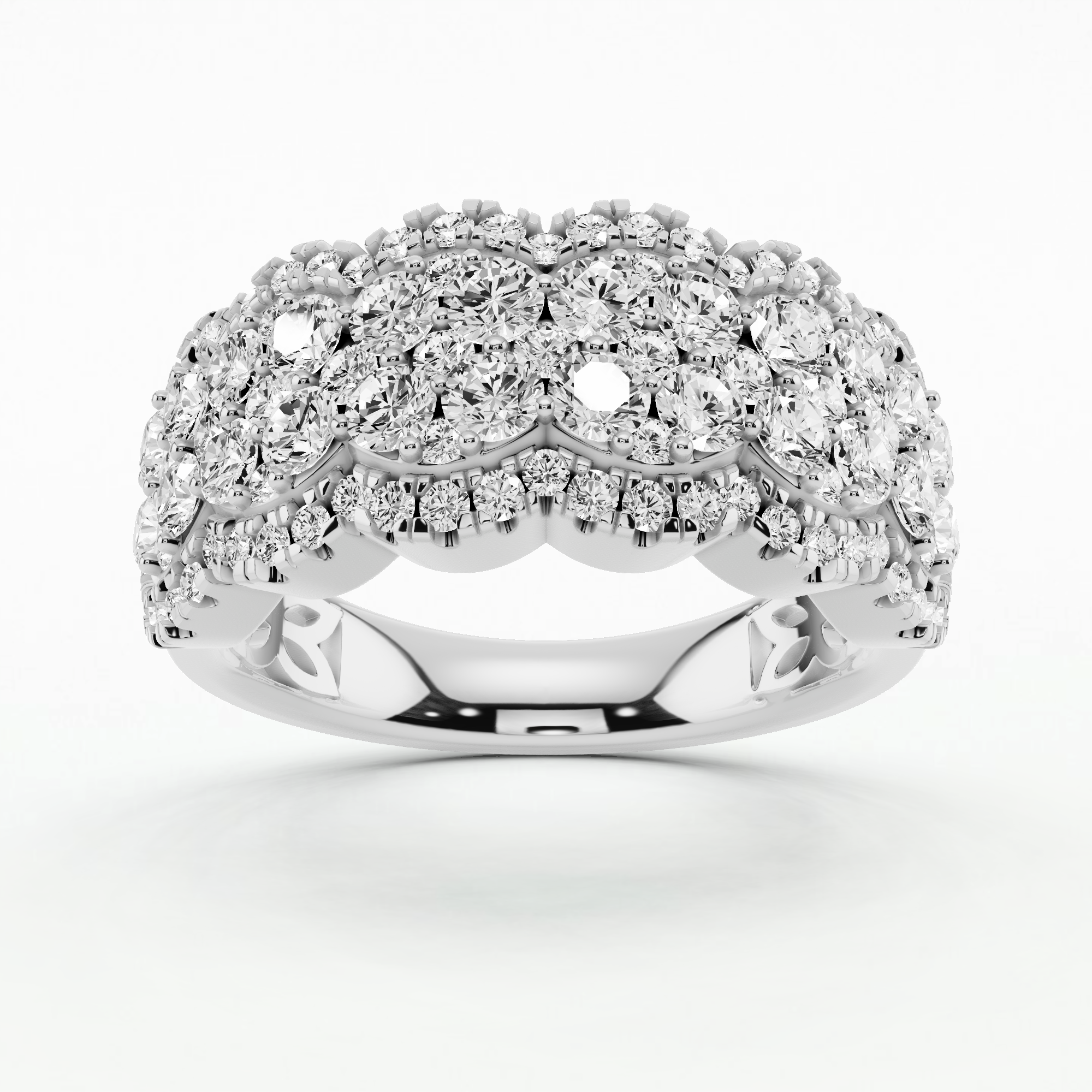 Elysian Glow Lab-Grown Diamond Fashion Band-Round
