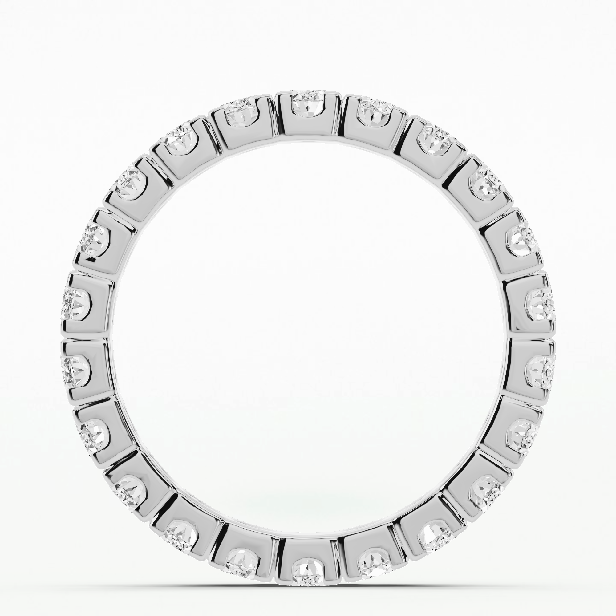 Geometric Full Eternity Band-Oval