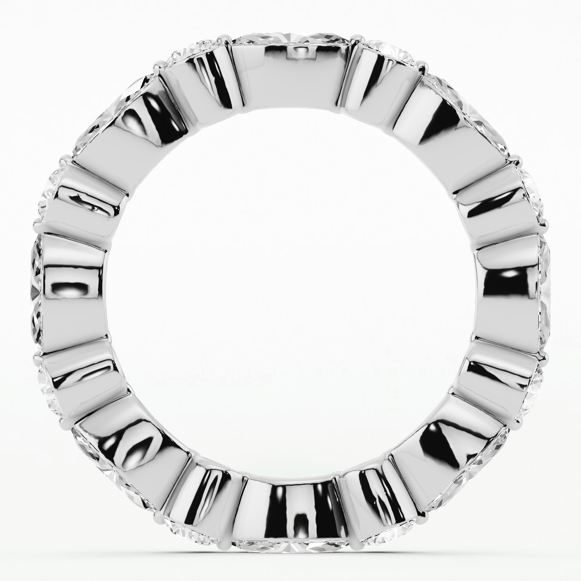 Floating Full Eternity Band-Multi Stone