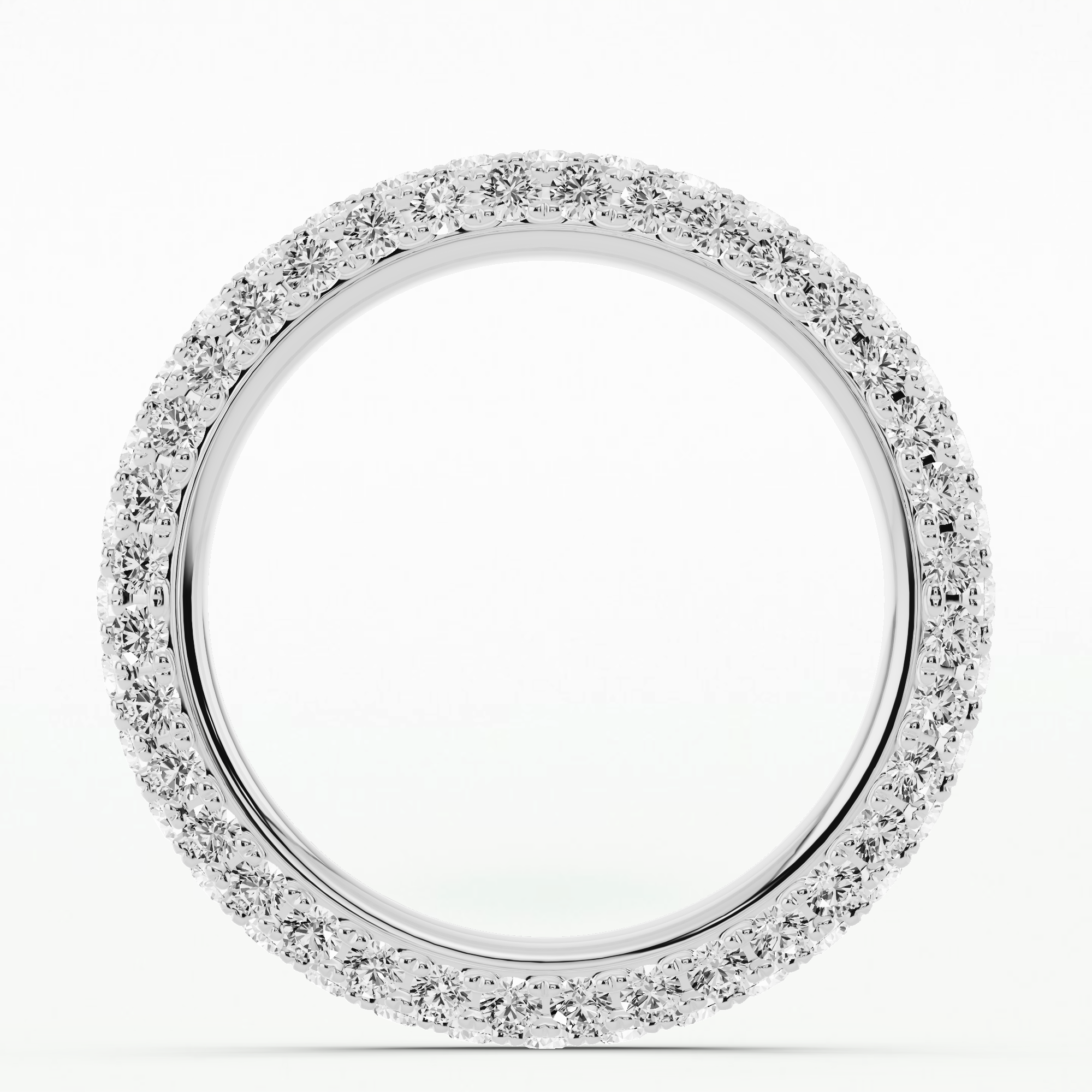 Dome - Micro-Pave Set Full Eternity Band-Round