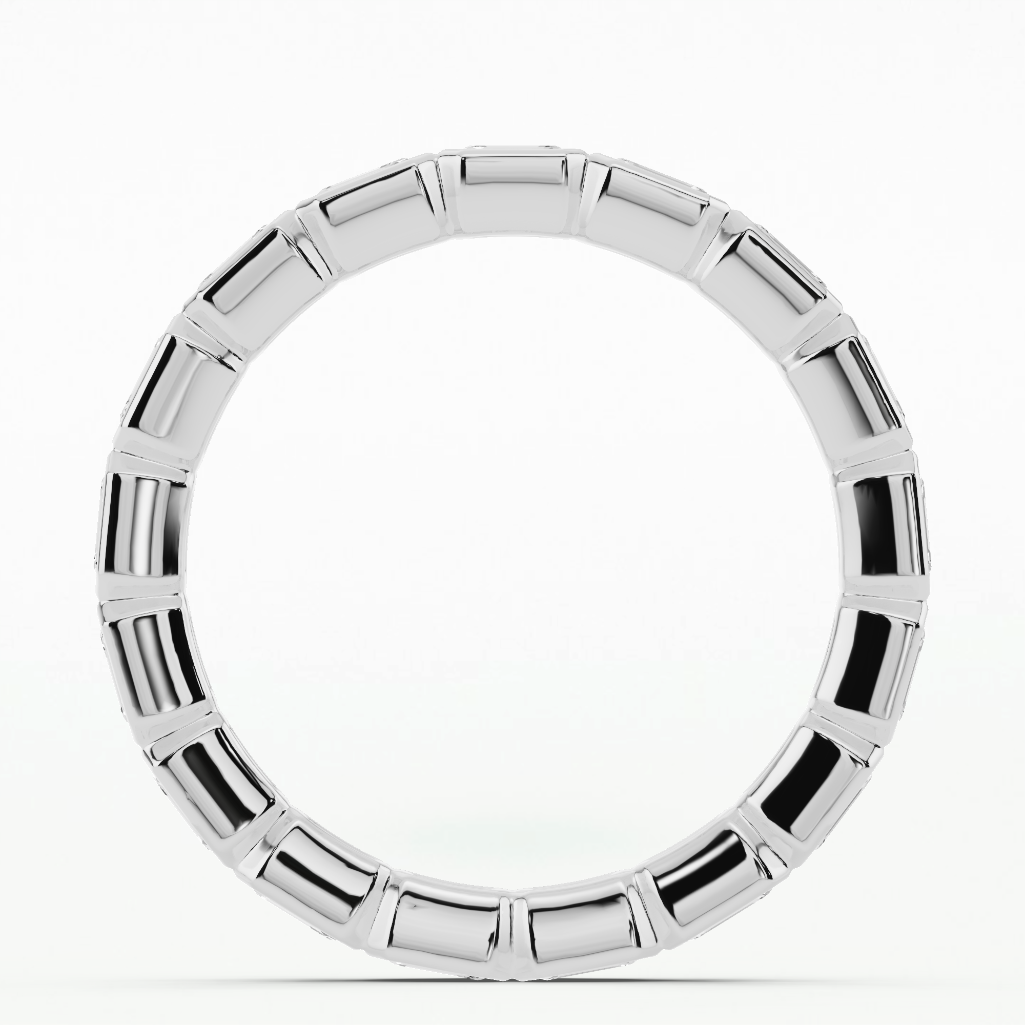 East West Eternity Band-Emerald Cut