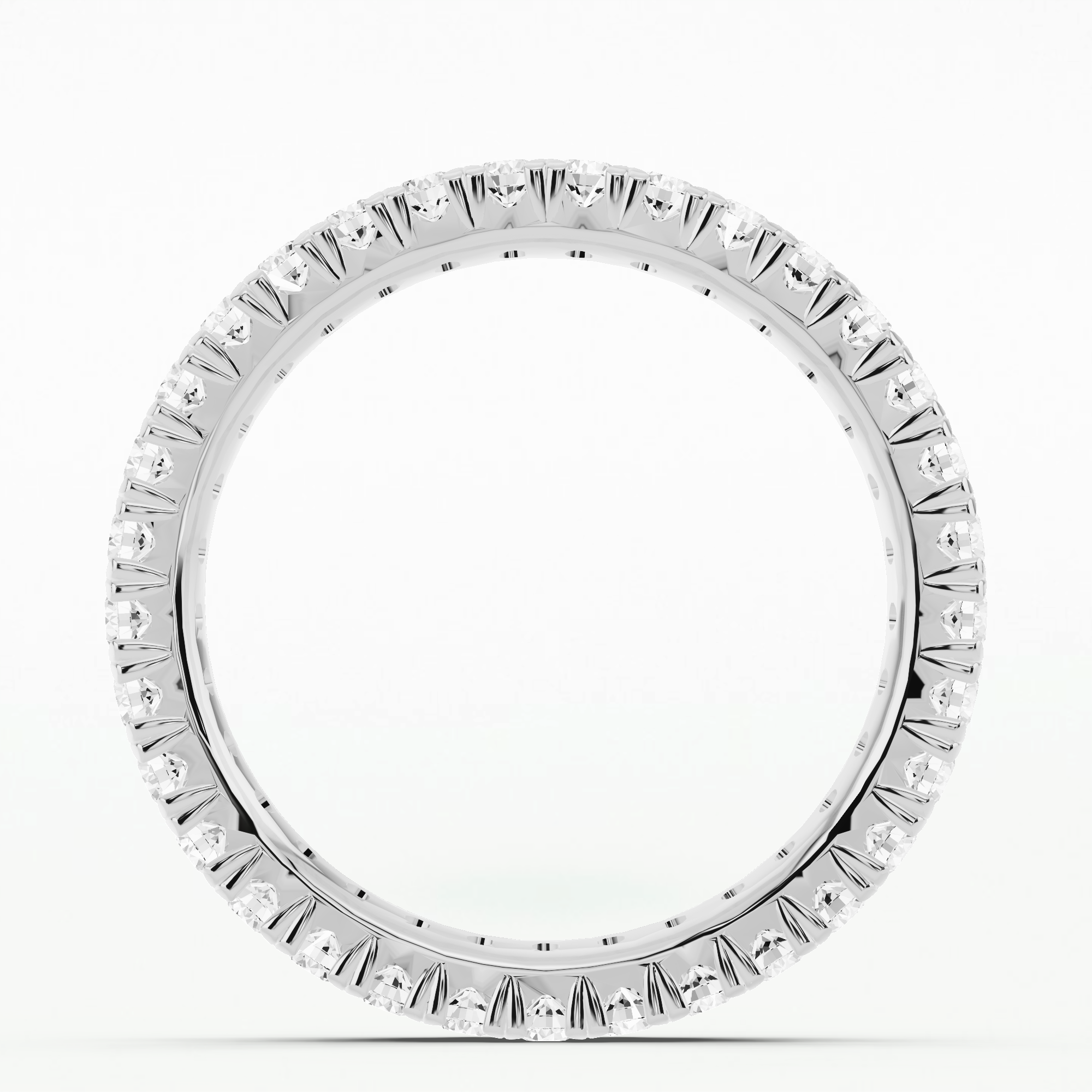 Double Row Full Eternity Band-Round
