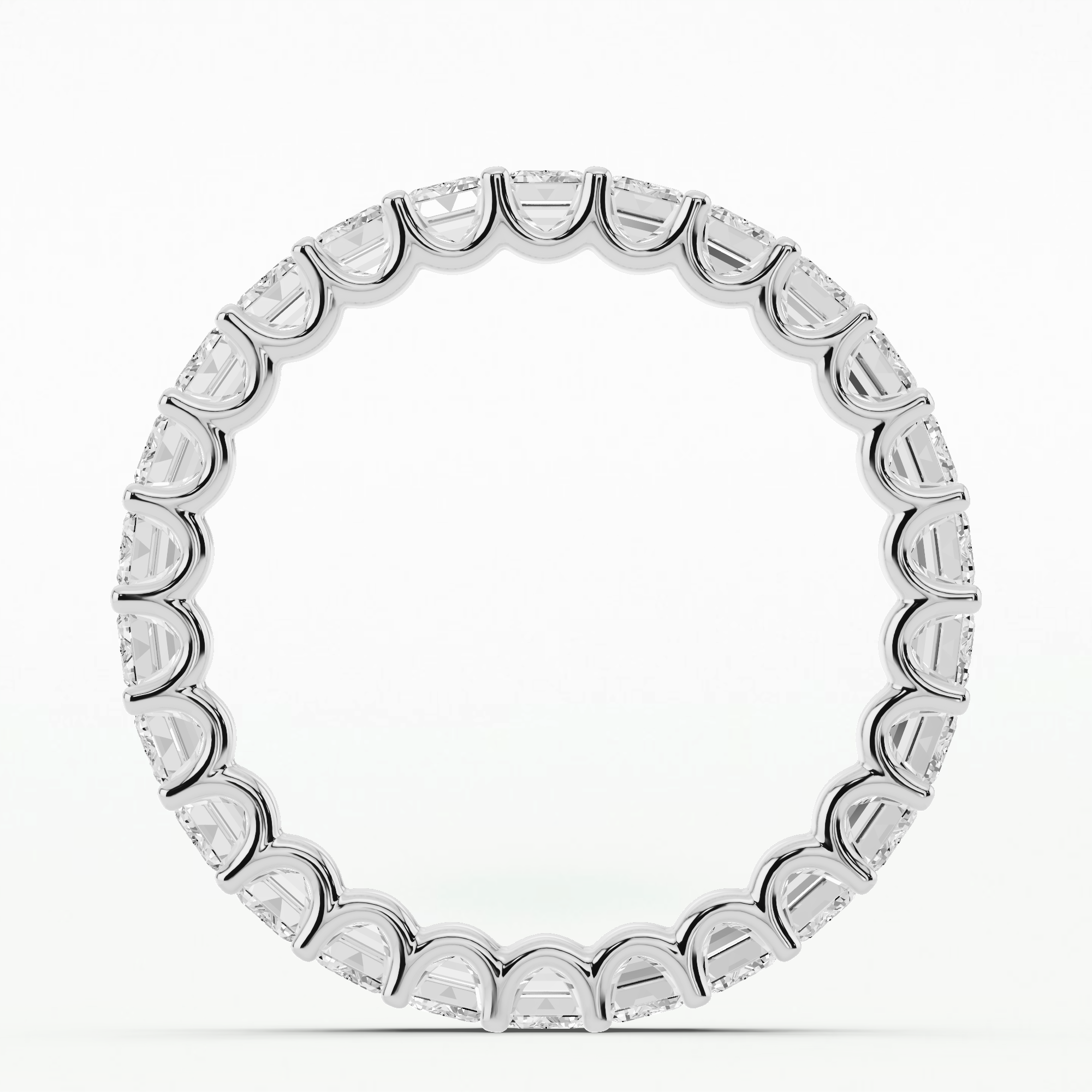 Ara Full Eternity Band-Emerald Cut