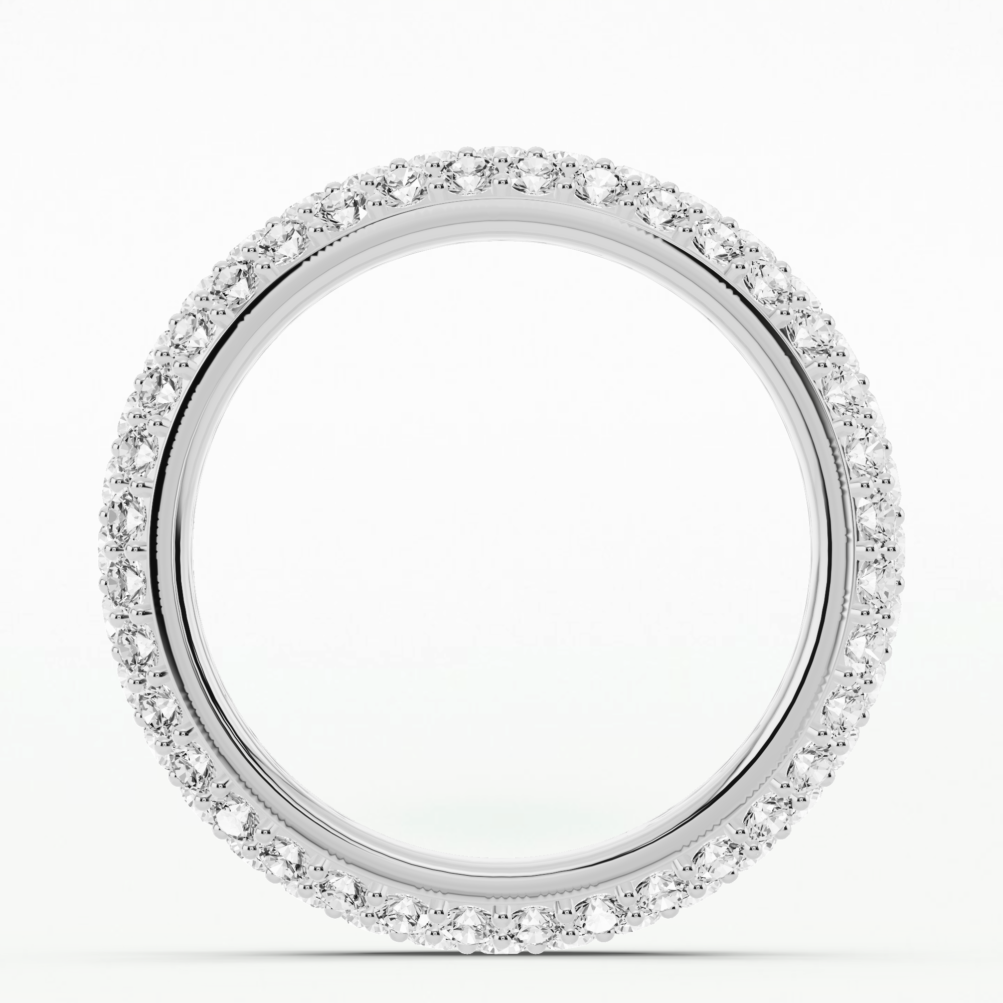Cora Domed Pave Full Eternity Band-Round