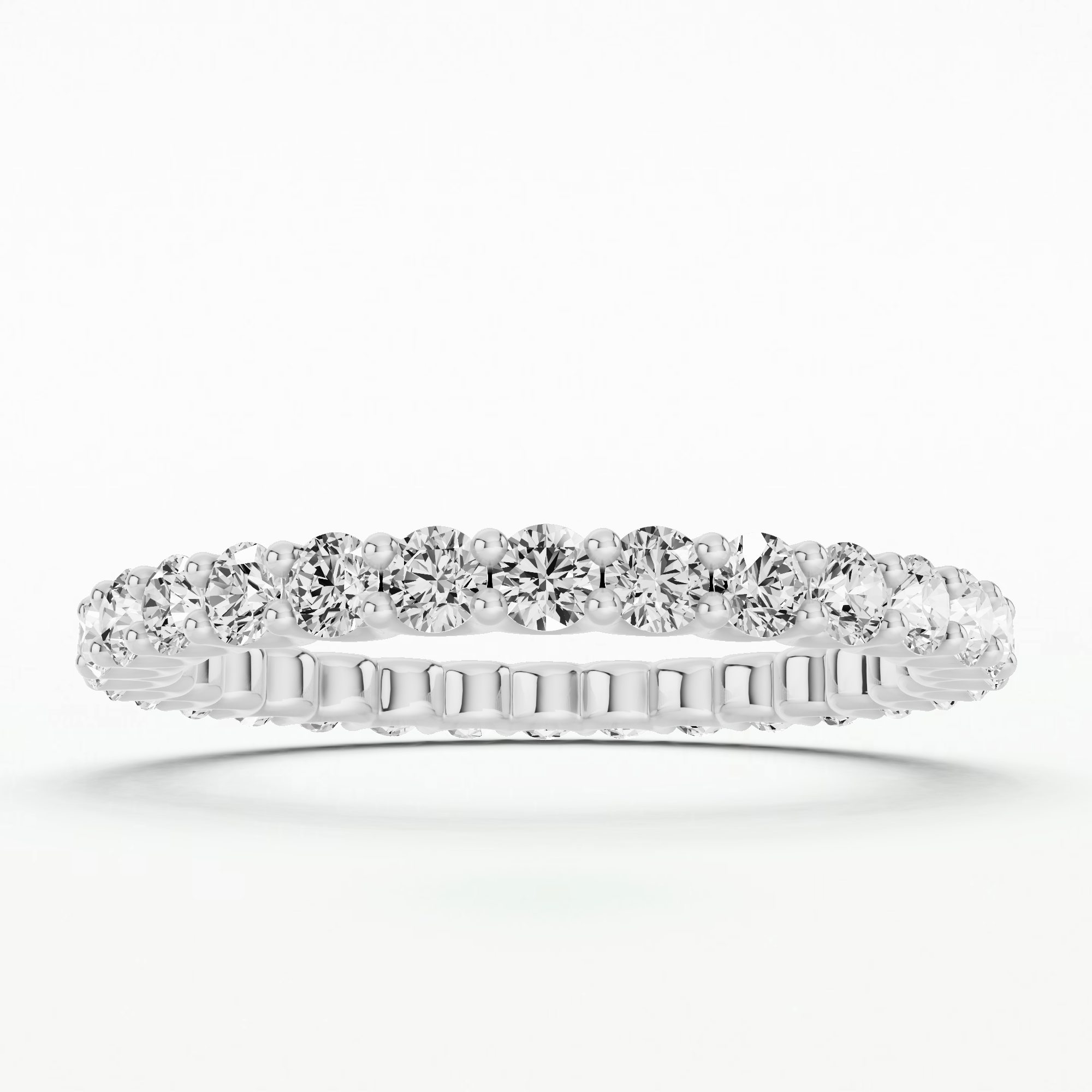 Five Row Lab Grown Diamond Full Eternity Band-Round