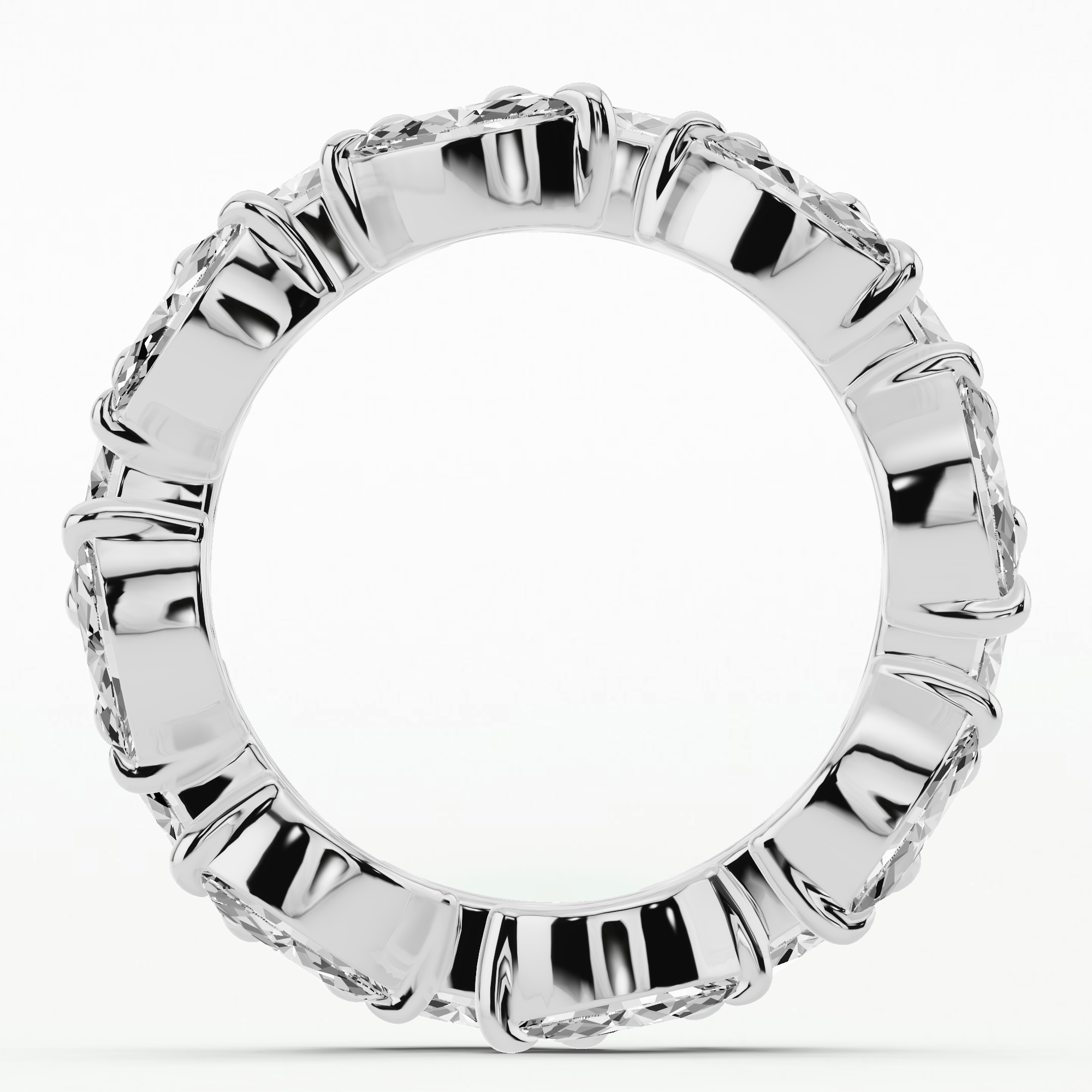 Infinity Glow Full Eternity Diamond Band - Marquise