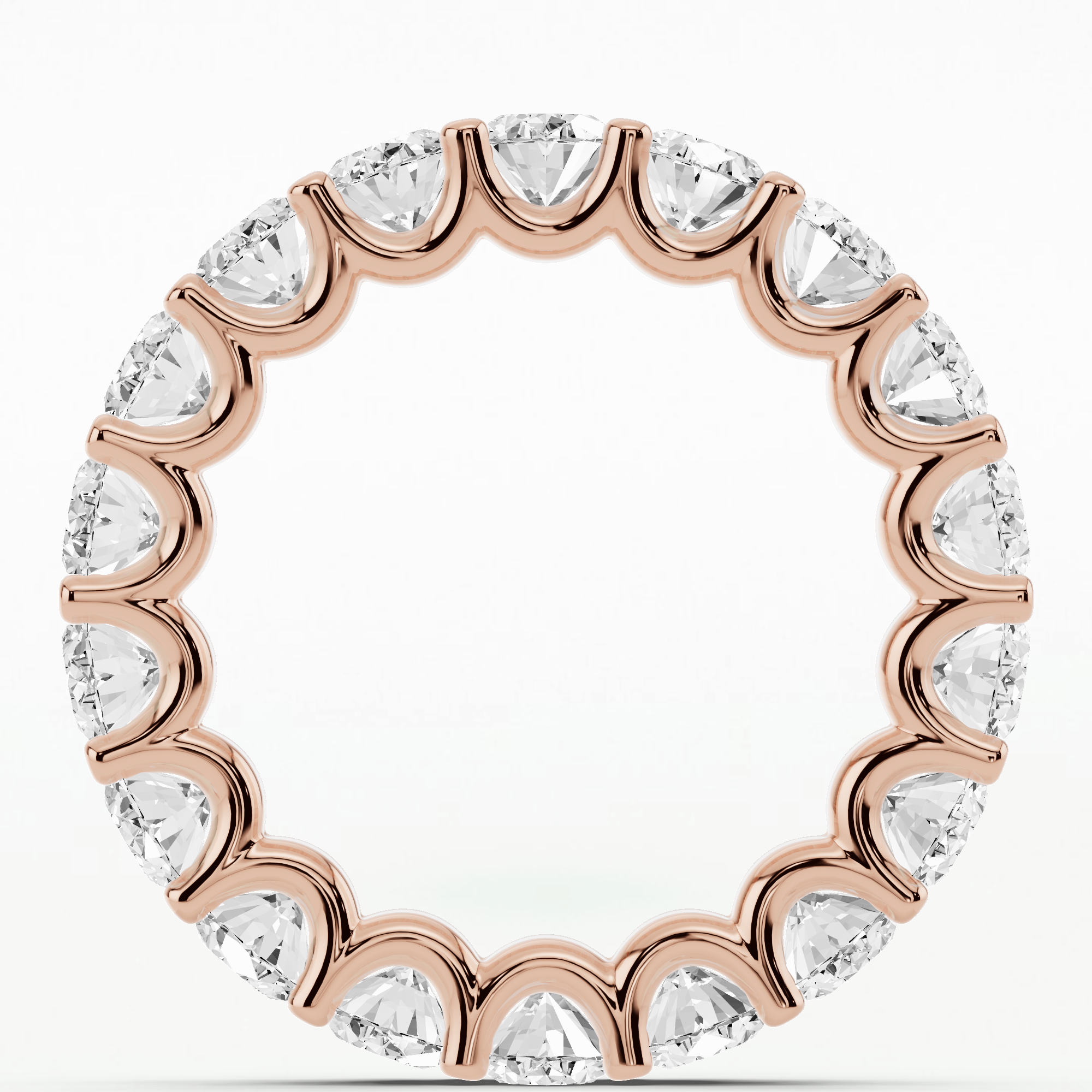 Isabel Lab Grown Diamond Half Eternity Band-Oval