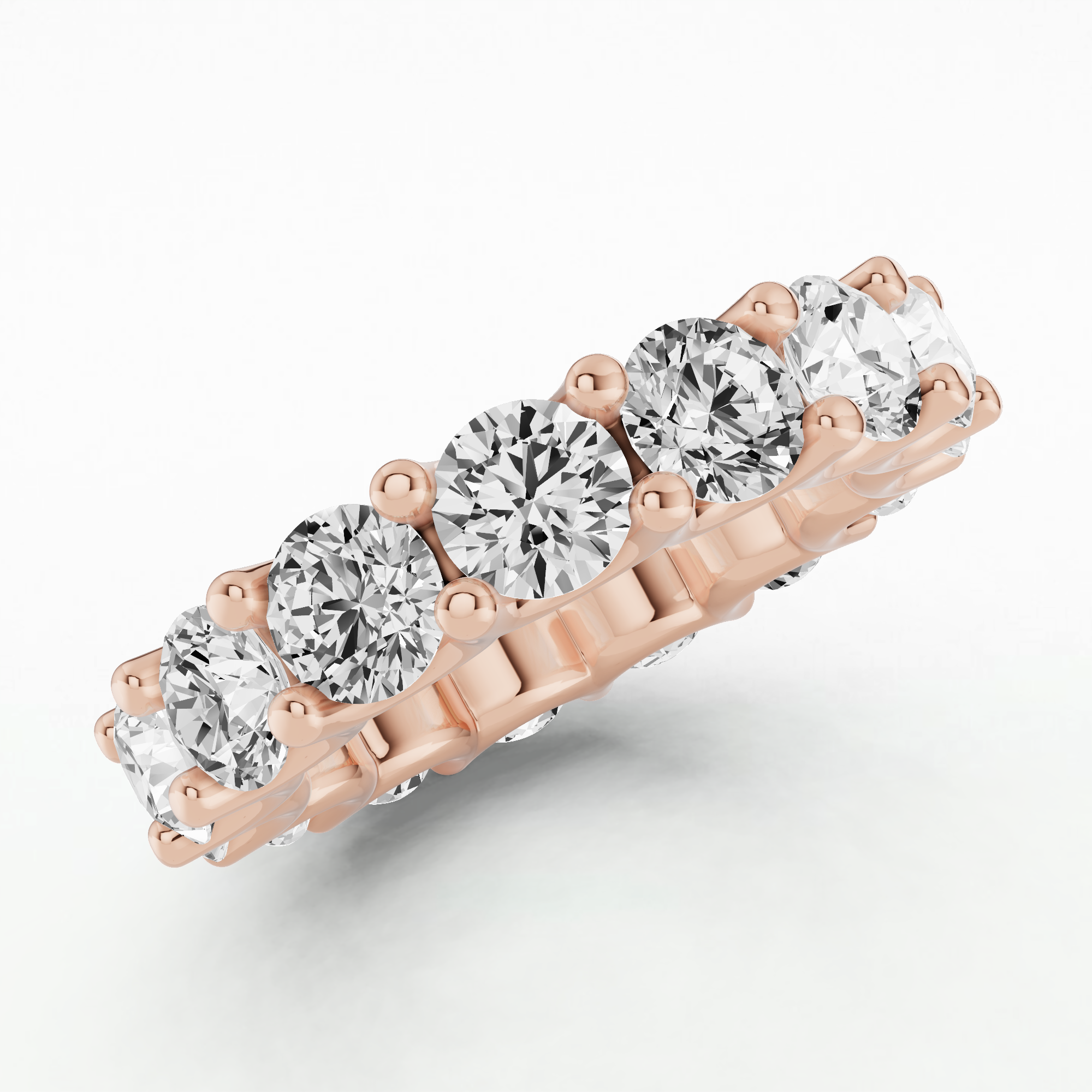 Isabel Lab Grown Diamond Half Eternity Band-Round