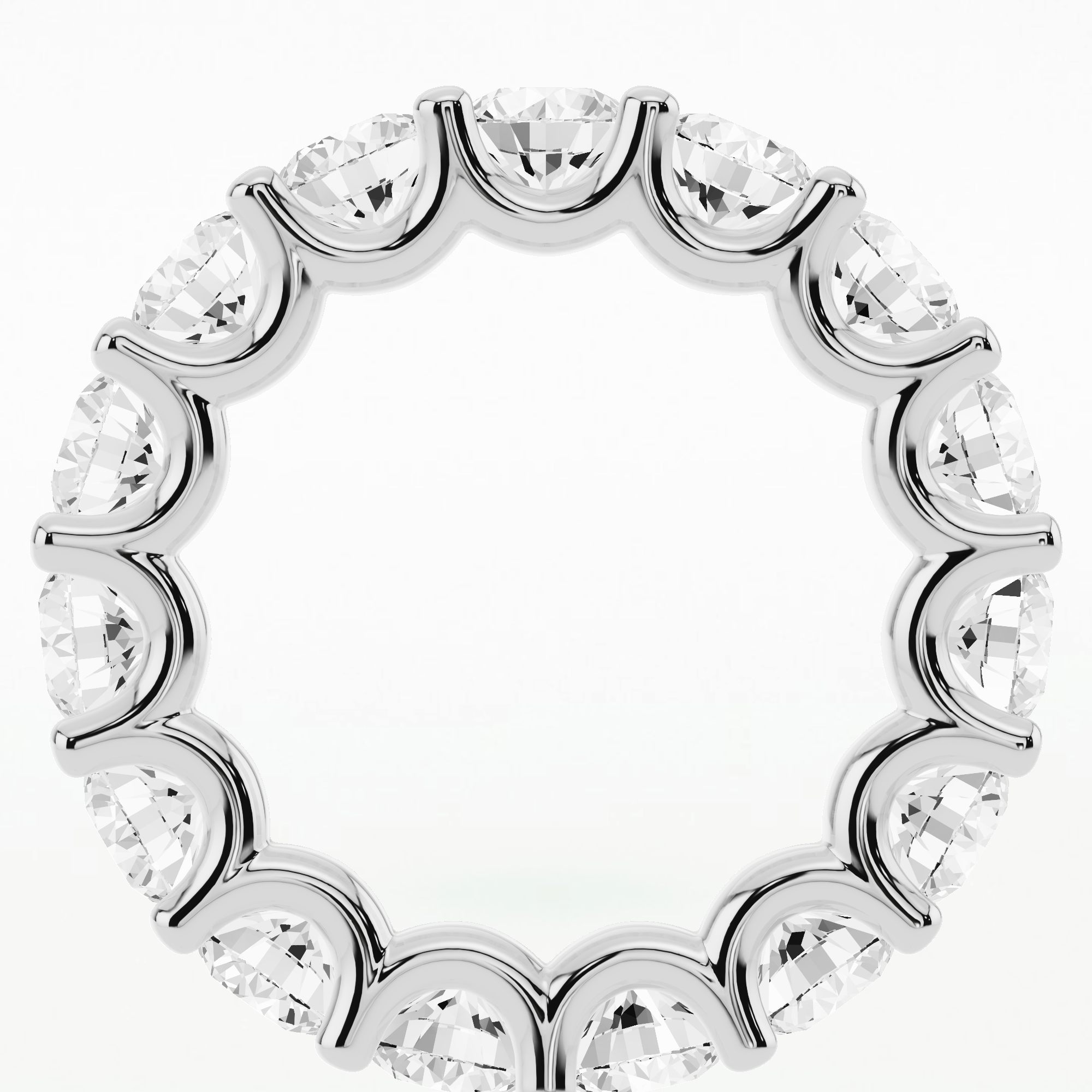 Isabel Lab Grown Diamond Half Eternity Band-Round