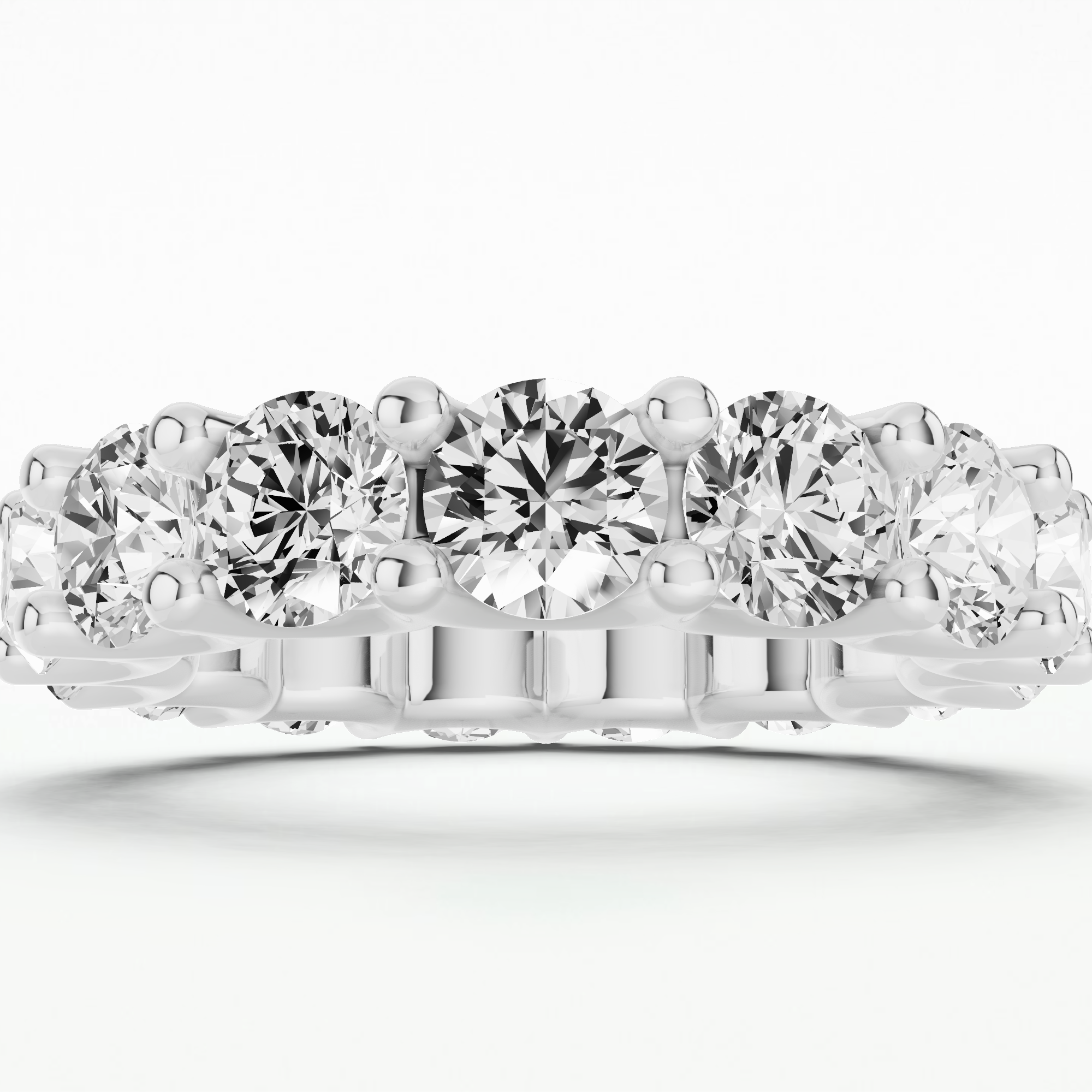 Isabel Lab Grown Diamond Half Eternity Band-Round