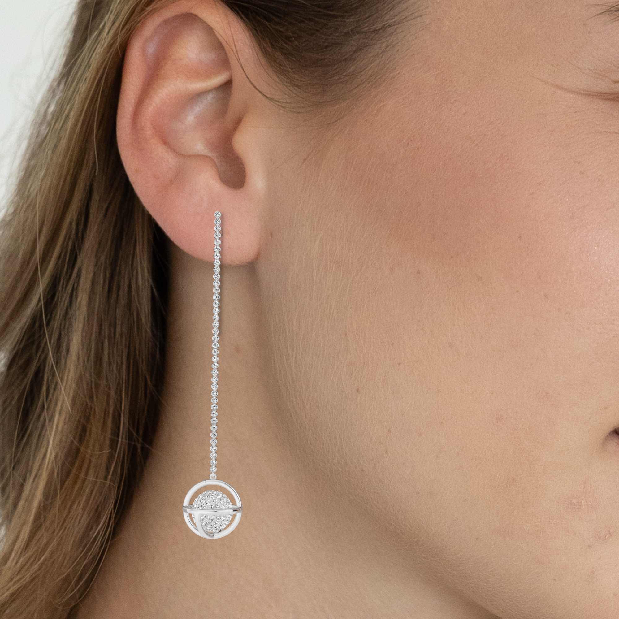 Maryam Ghorban Valkyrie Orbit Dangler Earrings -Round