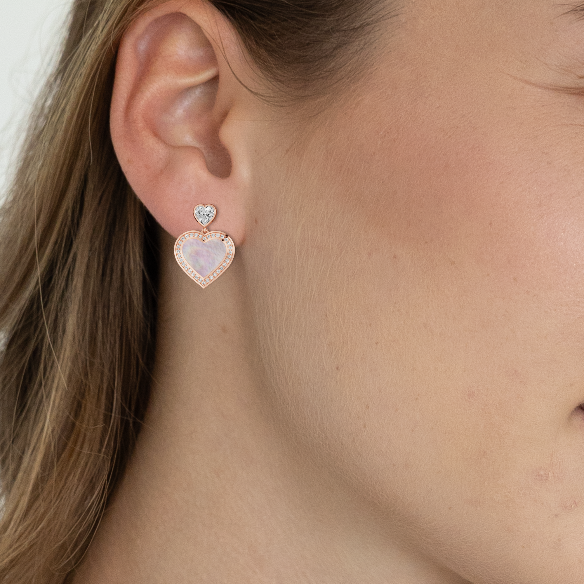 Maryam Ghorban Dancing Hearts Fashion Earrings-Heart