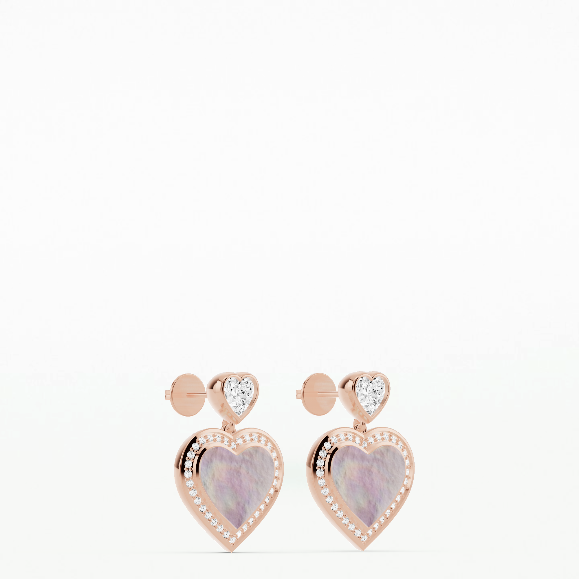 Maryam Ghorban Dancing Hearts Fashion Earrings-Heart