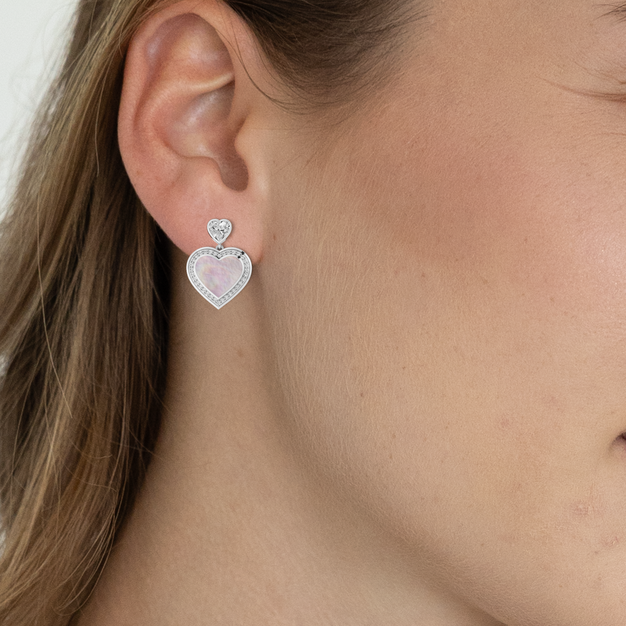 Maryam Ghorban Dancing Hearts Fashion Earrings-Heart