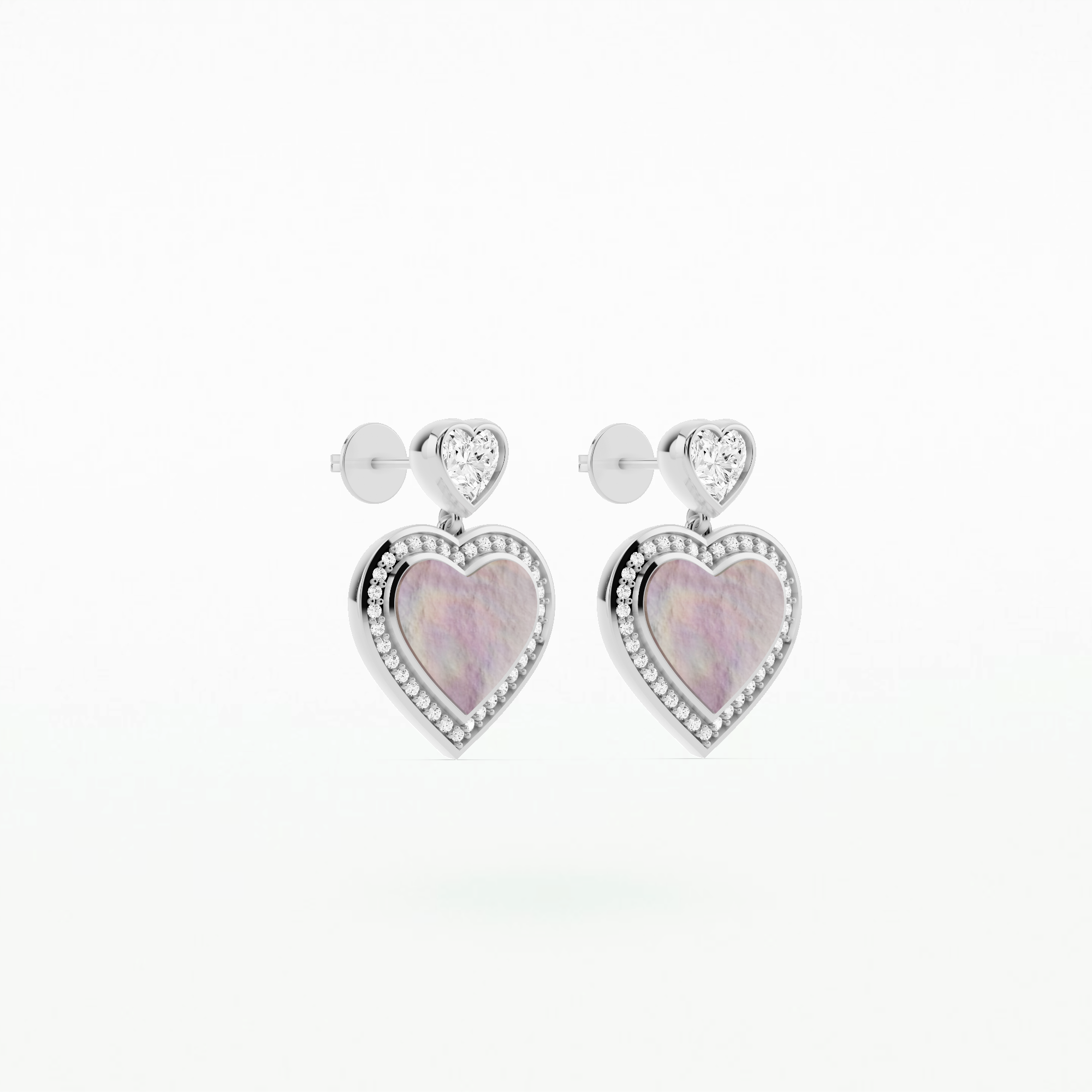 Maryam Ghorban Dancing Hearts Fashion Earrings-Heart