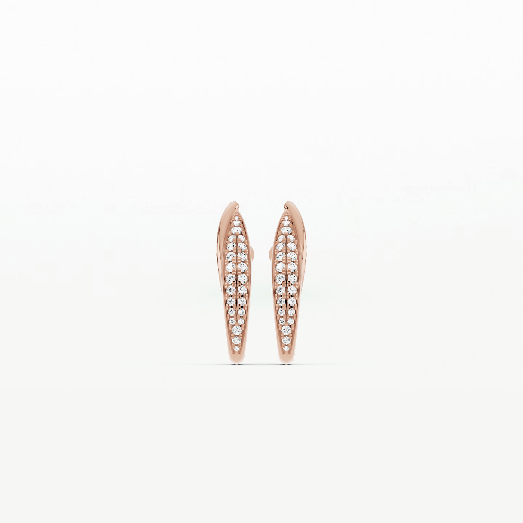 Double Arc Lab Grown Diamond Fashion Earrings-Round