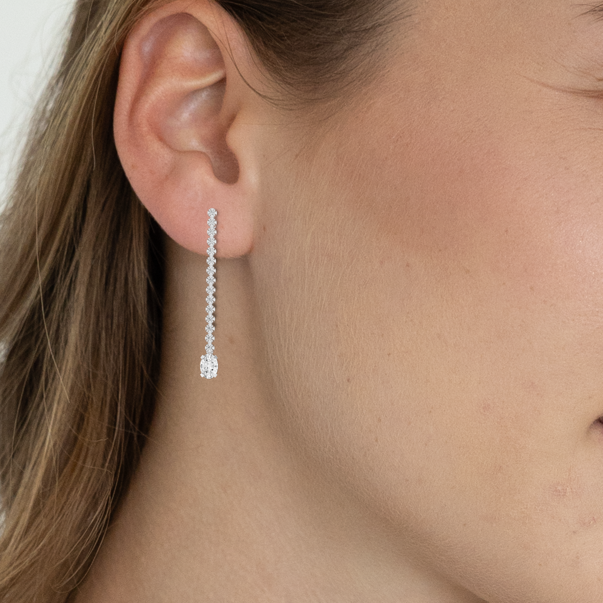 Emilie Fashion Earrings-Oval