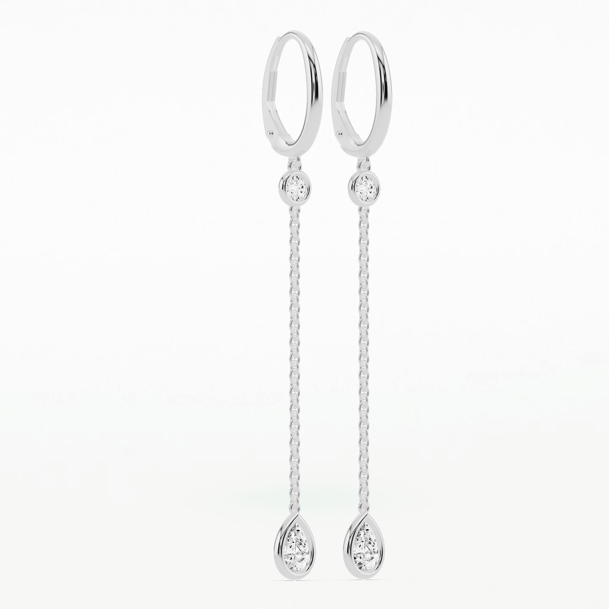 Dew Drops Tear Drop Fashion Earrings-Pear