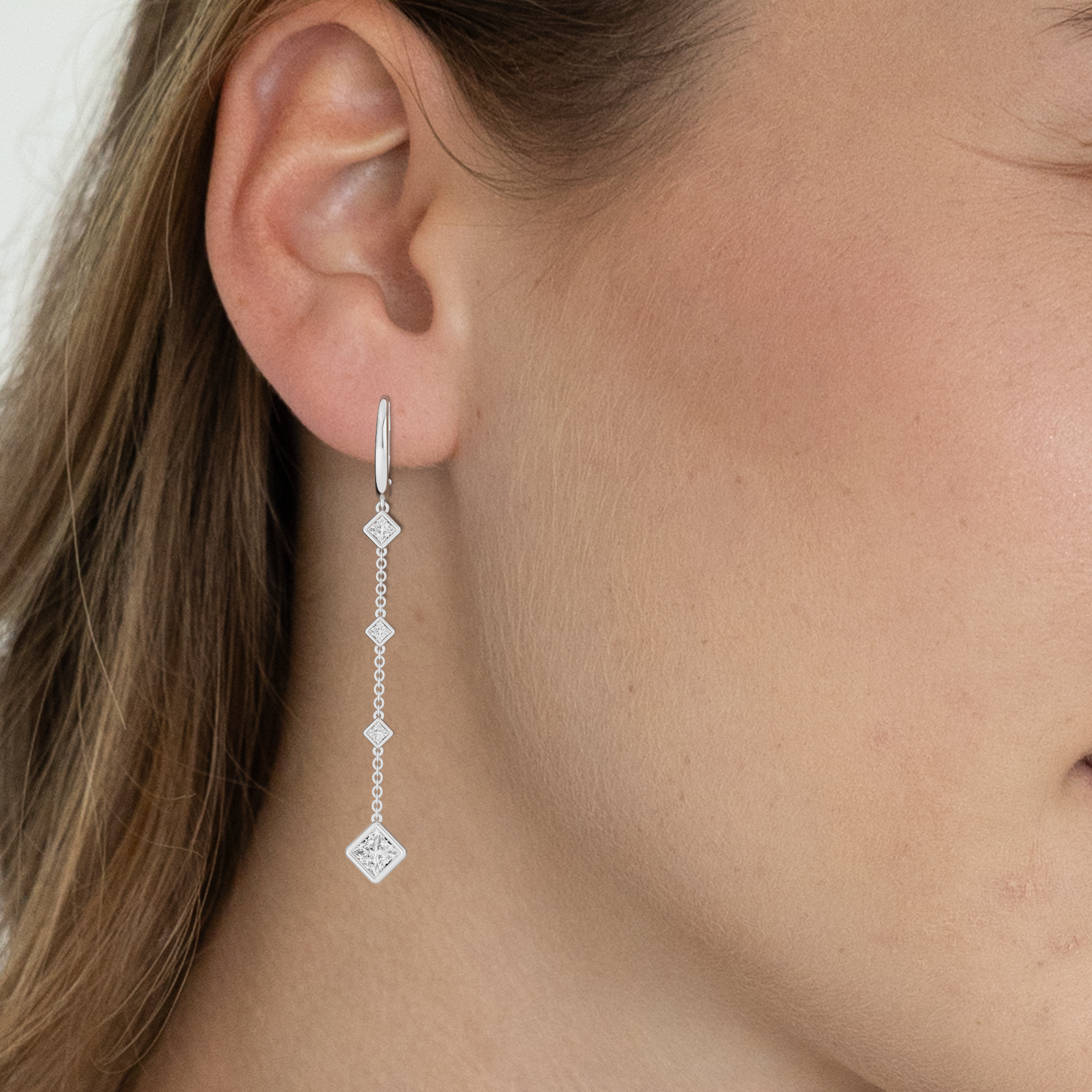 Dew Drops Geometric Fashion Earrings-Princess