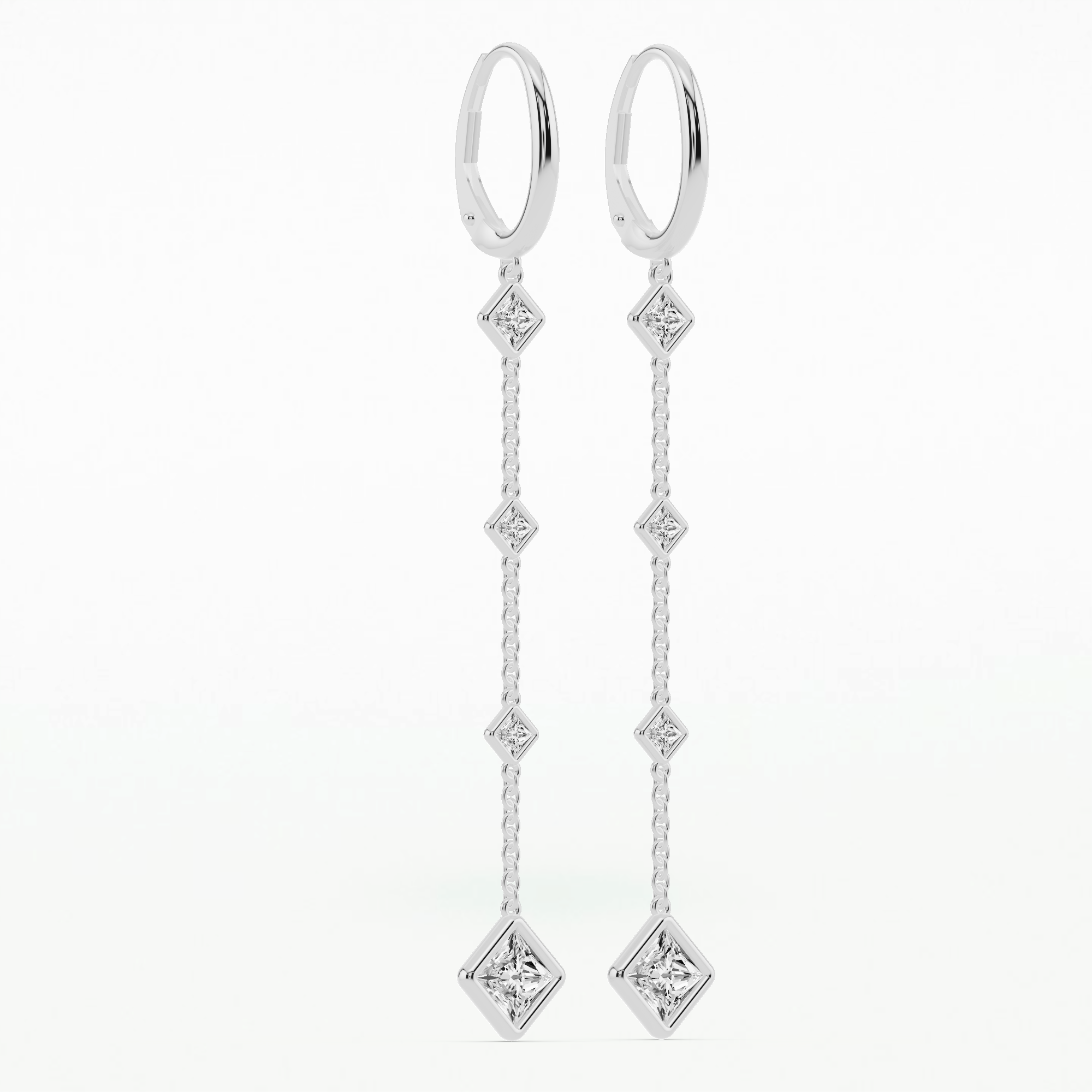 Dew Drops Geometric Fashion Earrings-Princess