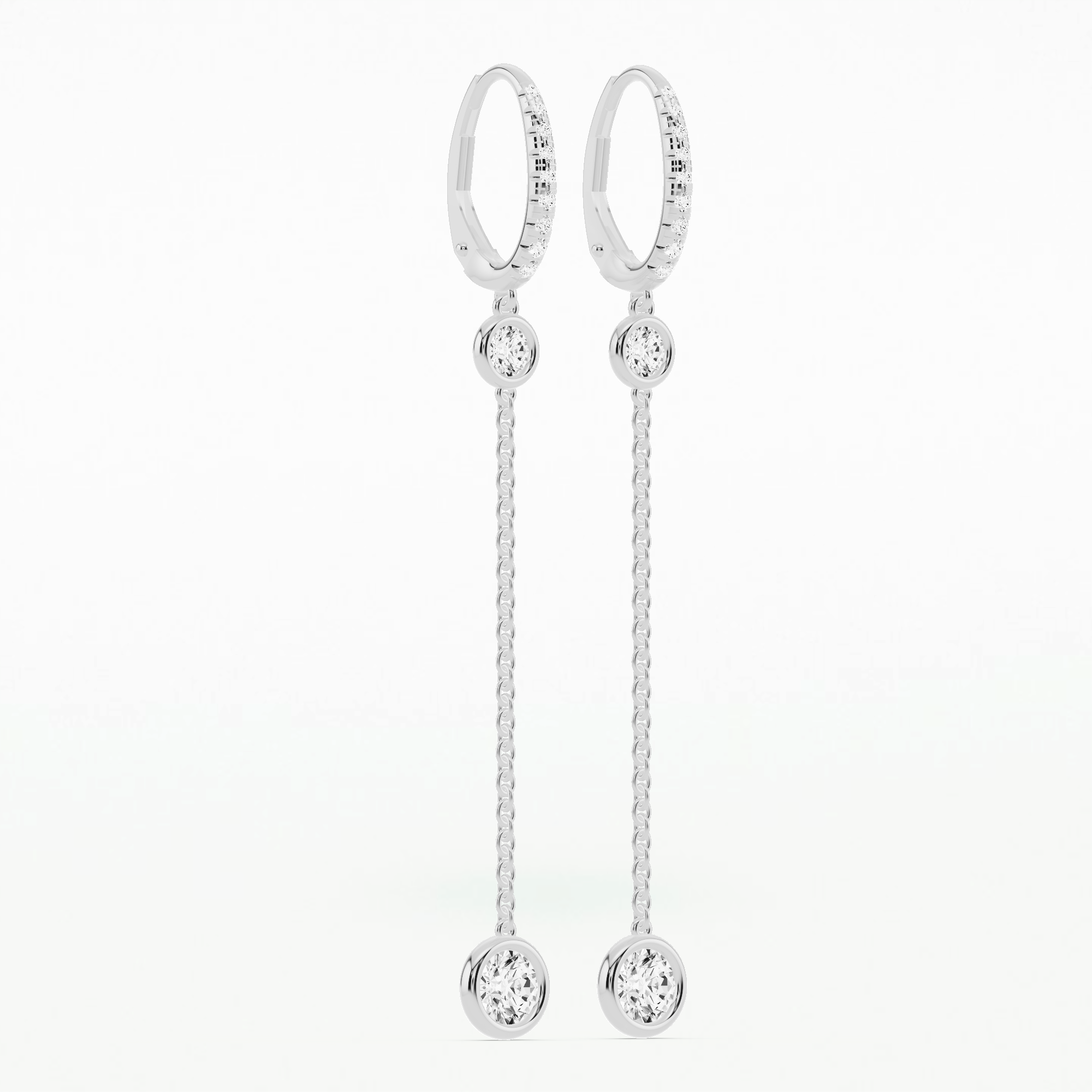 Dew Drops Modern Drop Fashion Earrings-Round