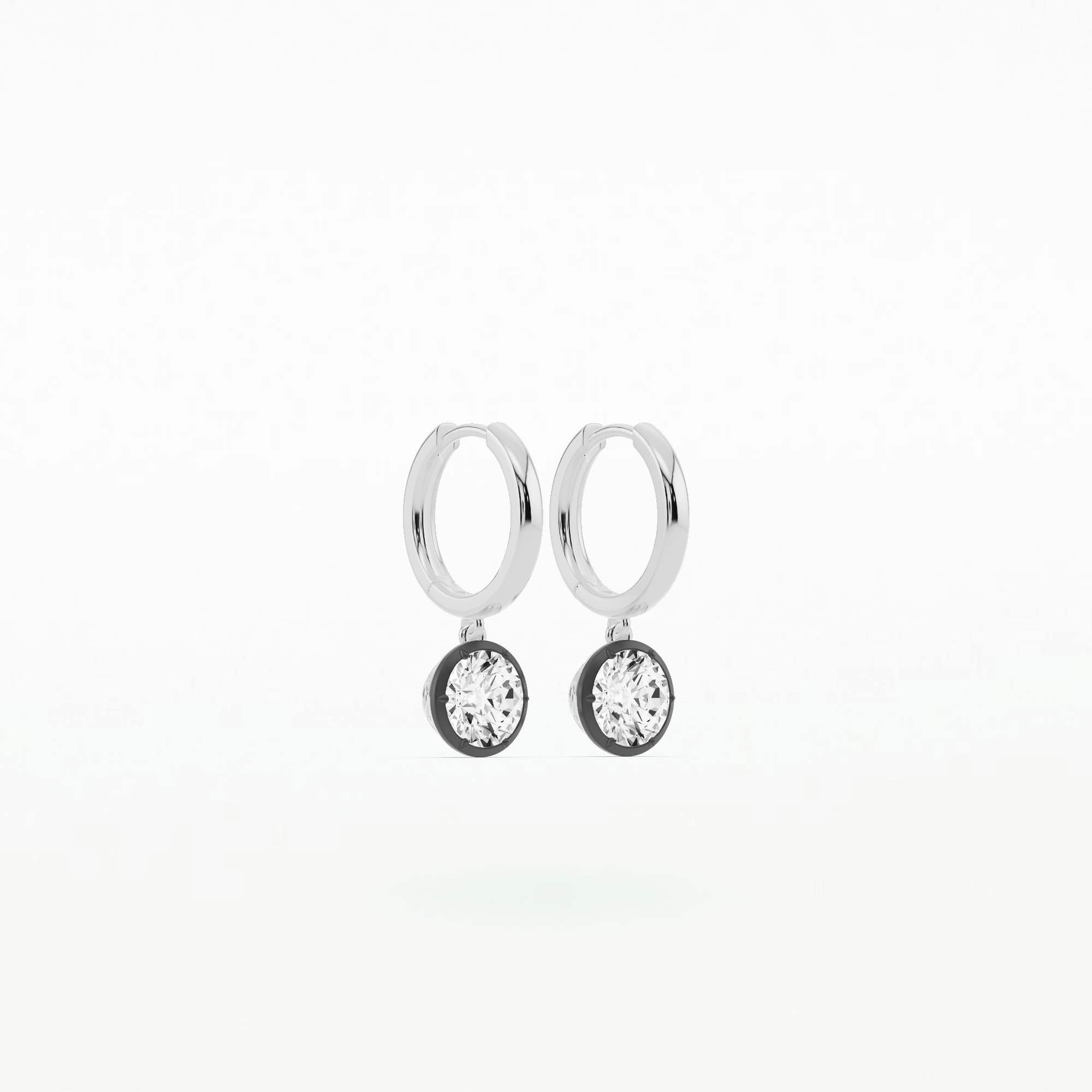 Romance Solitaire Earring - Round