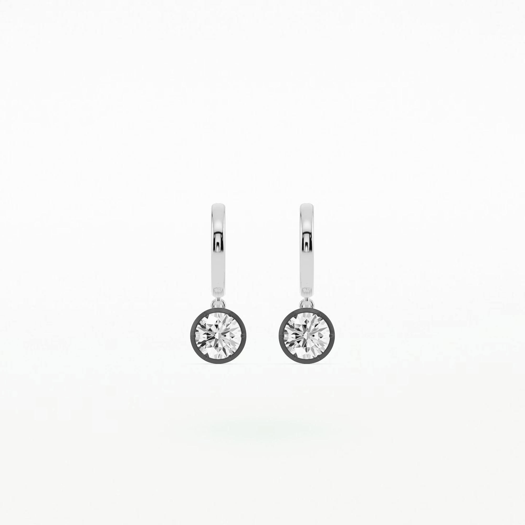 Romance Solitaire Earring - Round
