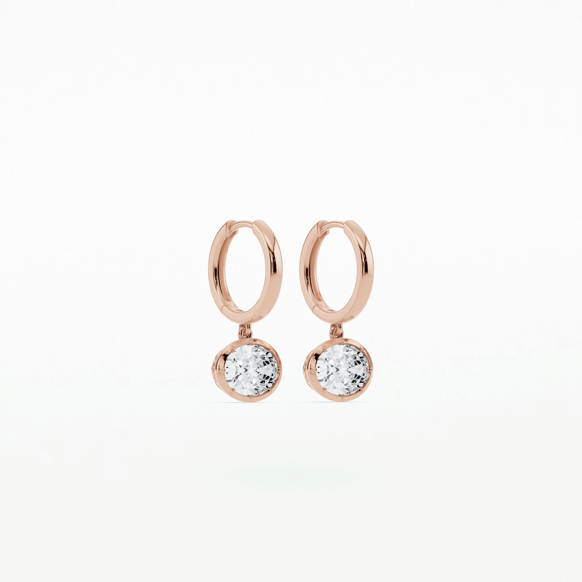 Romance Solitaire Earring-Oval