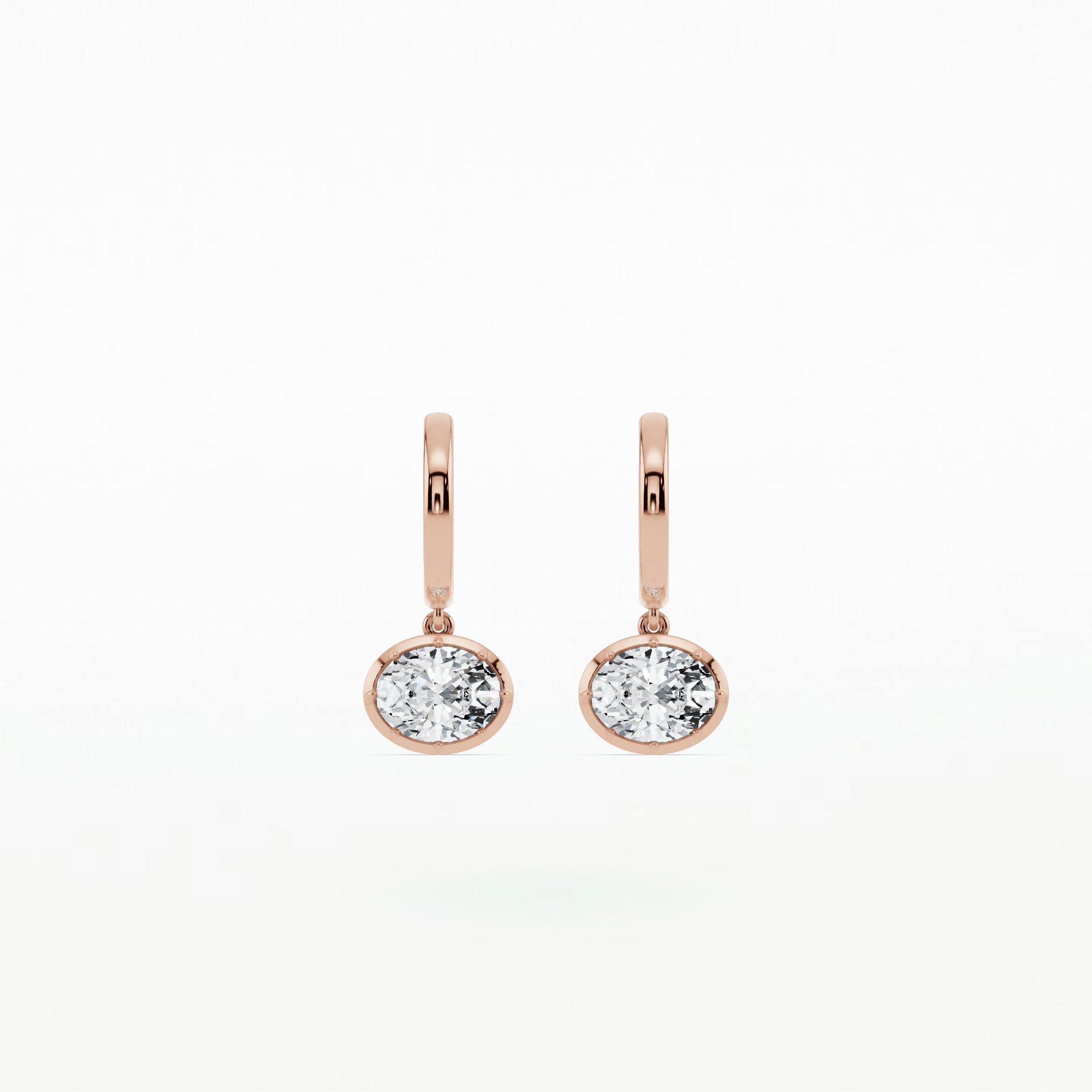 Romance Solitaire Earring-Oval