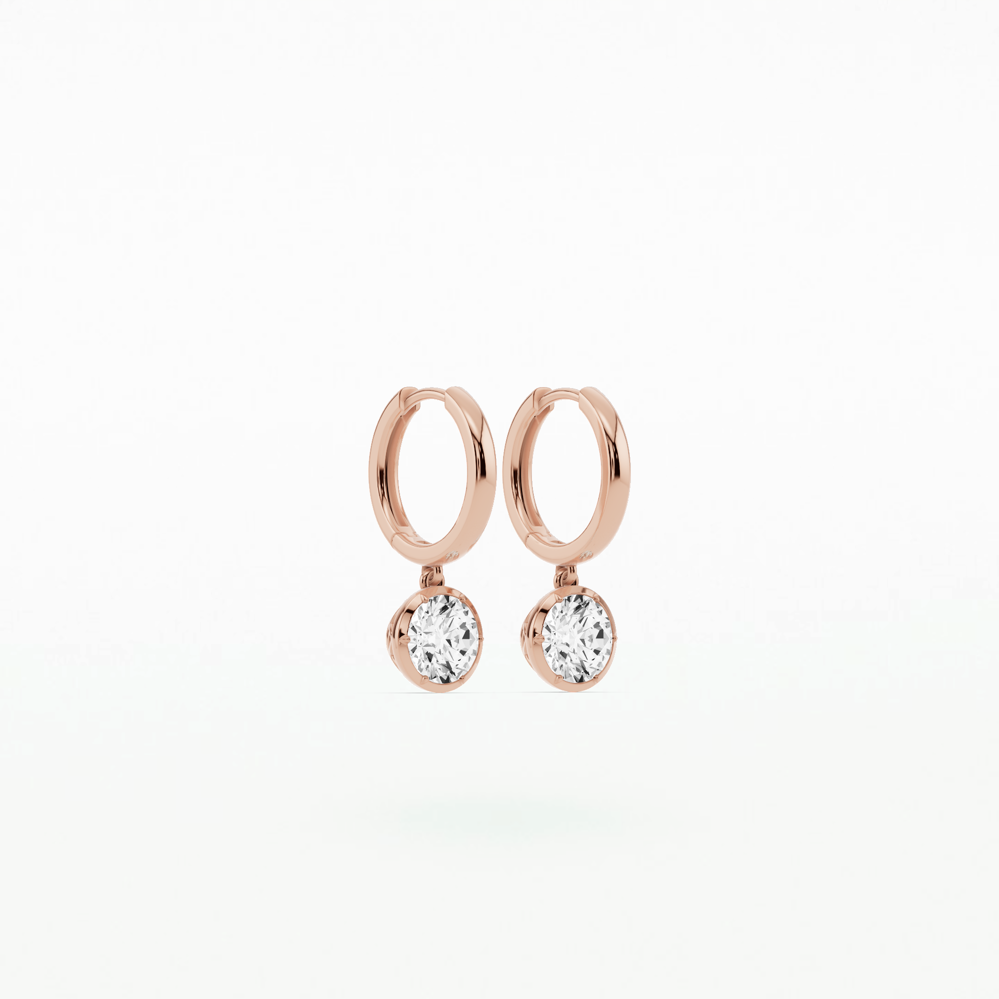 Romance Solitaire Earring-Round