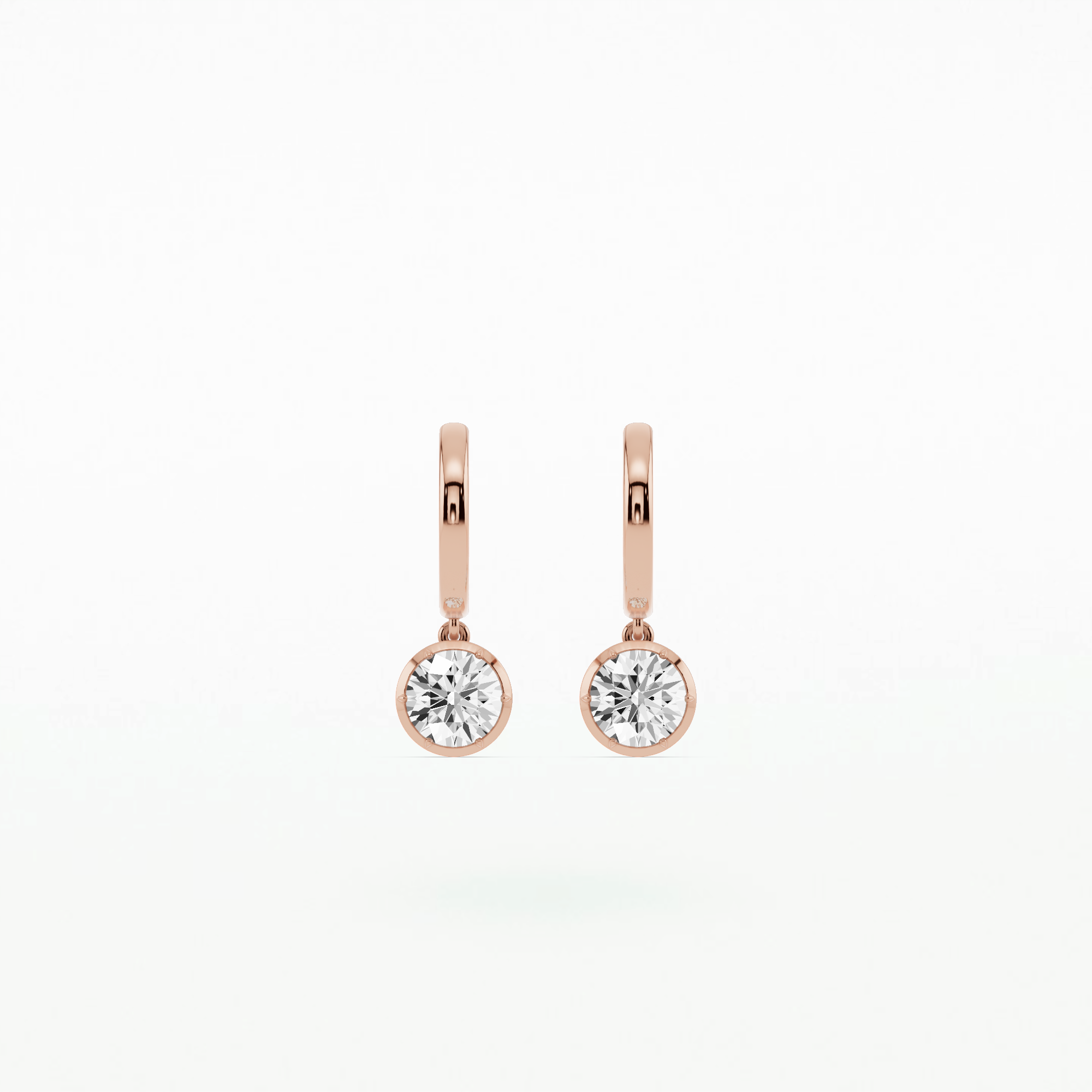 Romance Solitaire Earring-Round